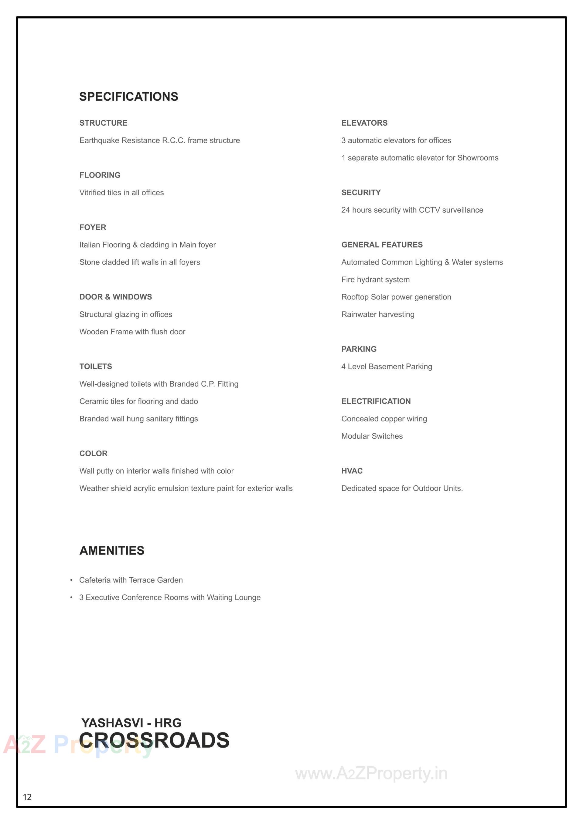  of real estate project Yashasvi Hrg Crossroads located at Memnagar, Ahmedabad, Gujarat