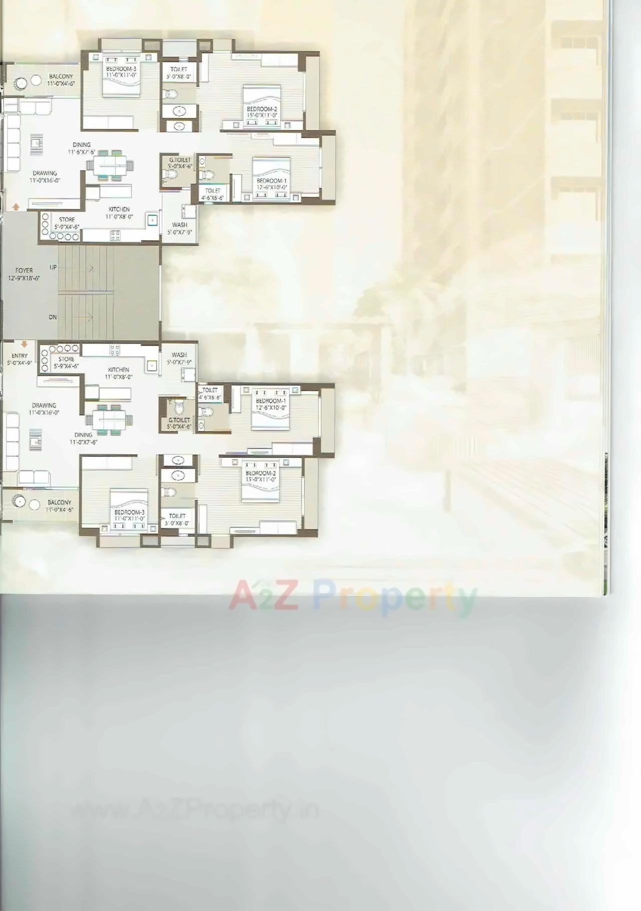 Layout of real estate project Yogeshwar Eminence located at Vadaj, Ahmedabad, Gujarat