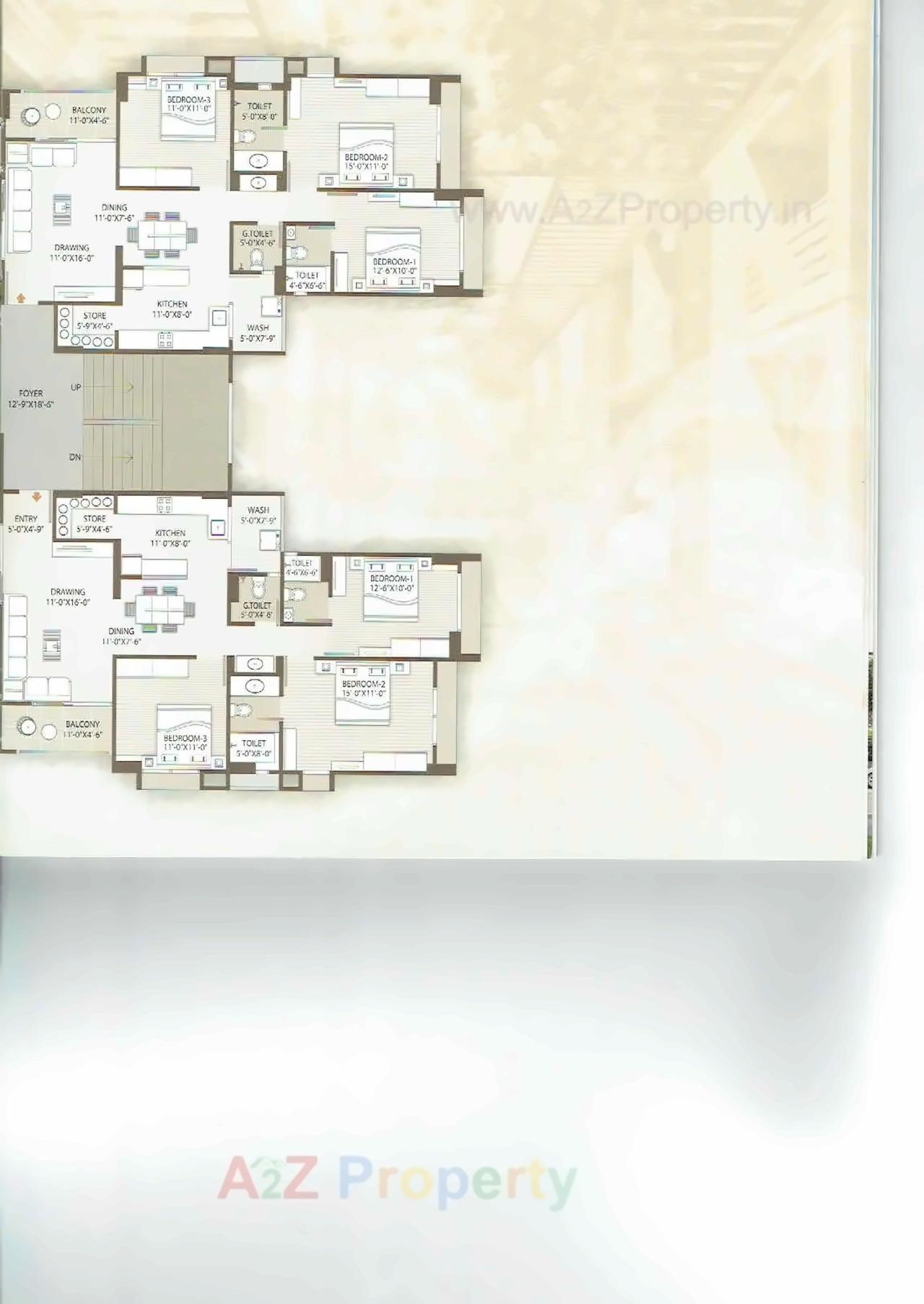 Layout of real estate project Yogeshwar Eminence located at Vadaj, Ahmedabad, Gujarat