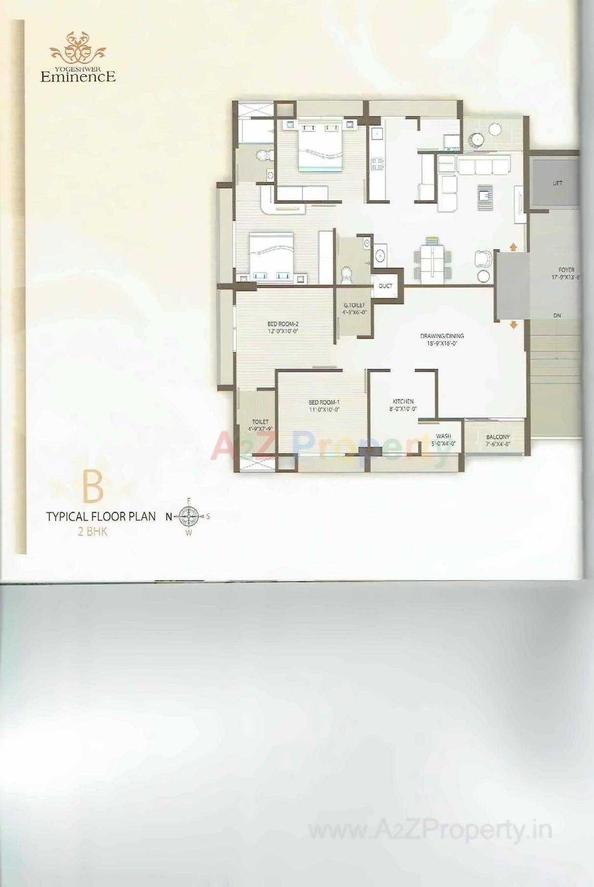 Layout of real estate project Yogeshwar Eminence located at Vadaj, Ahmedabad, Gujarat