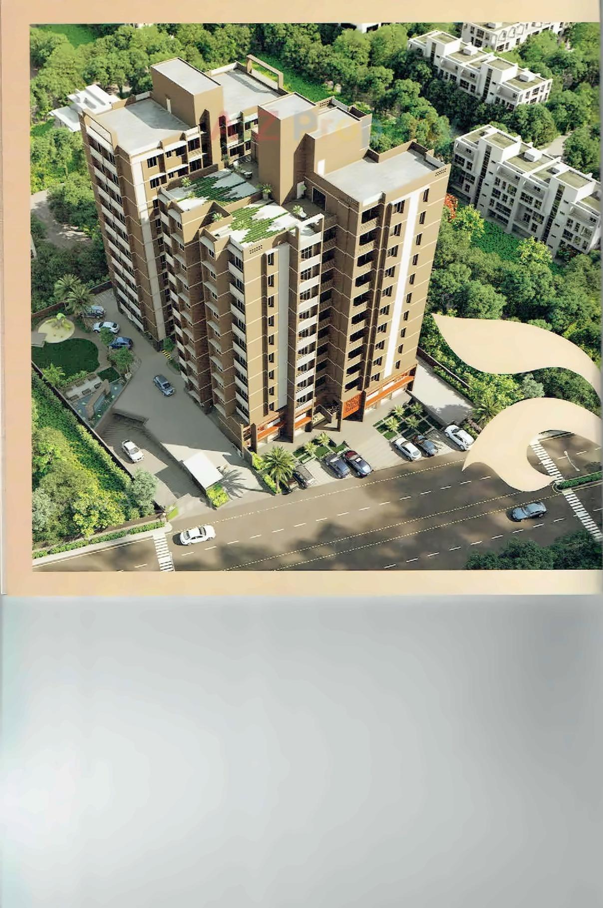 3D Elevation of real estate project Yogeshwar Eminence located at Vadaj, Ahmedabad, Gujarat