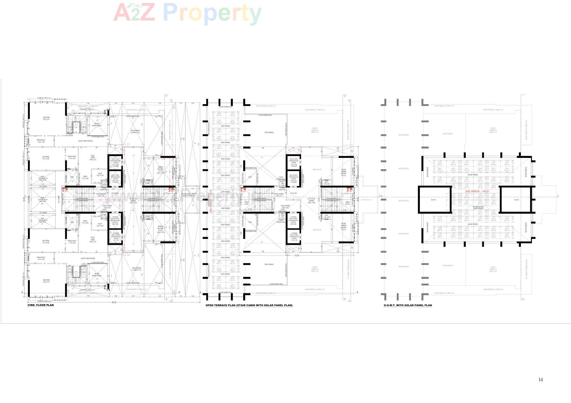 Layout of real estate project Z Luxuria located at Thaltej, Ahmedabad, Gujarat