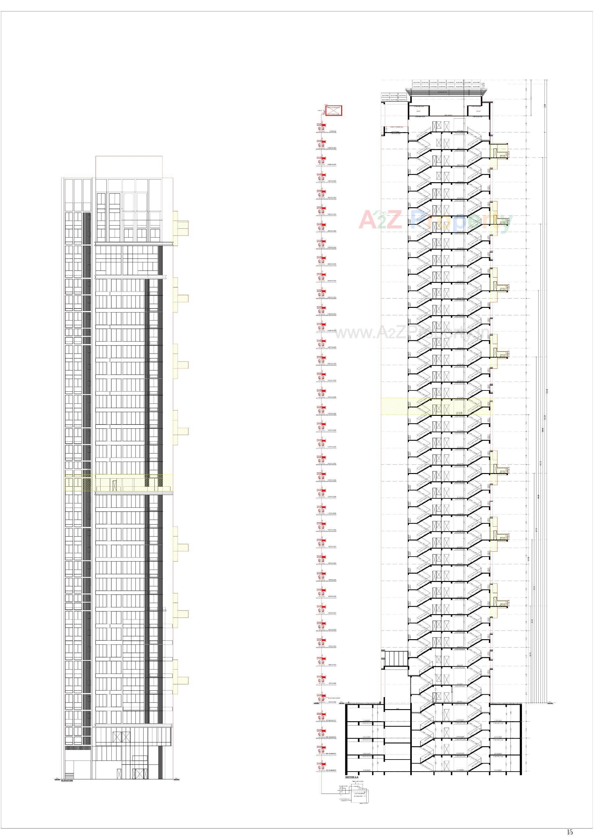 Layout of real estate project Z Luxuria located at Thaltej, Ahmedabad, Gujarat