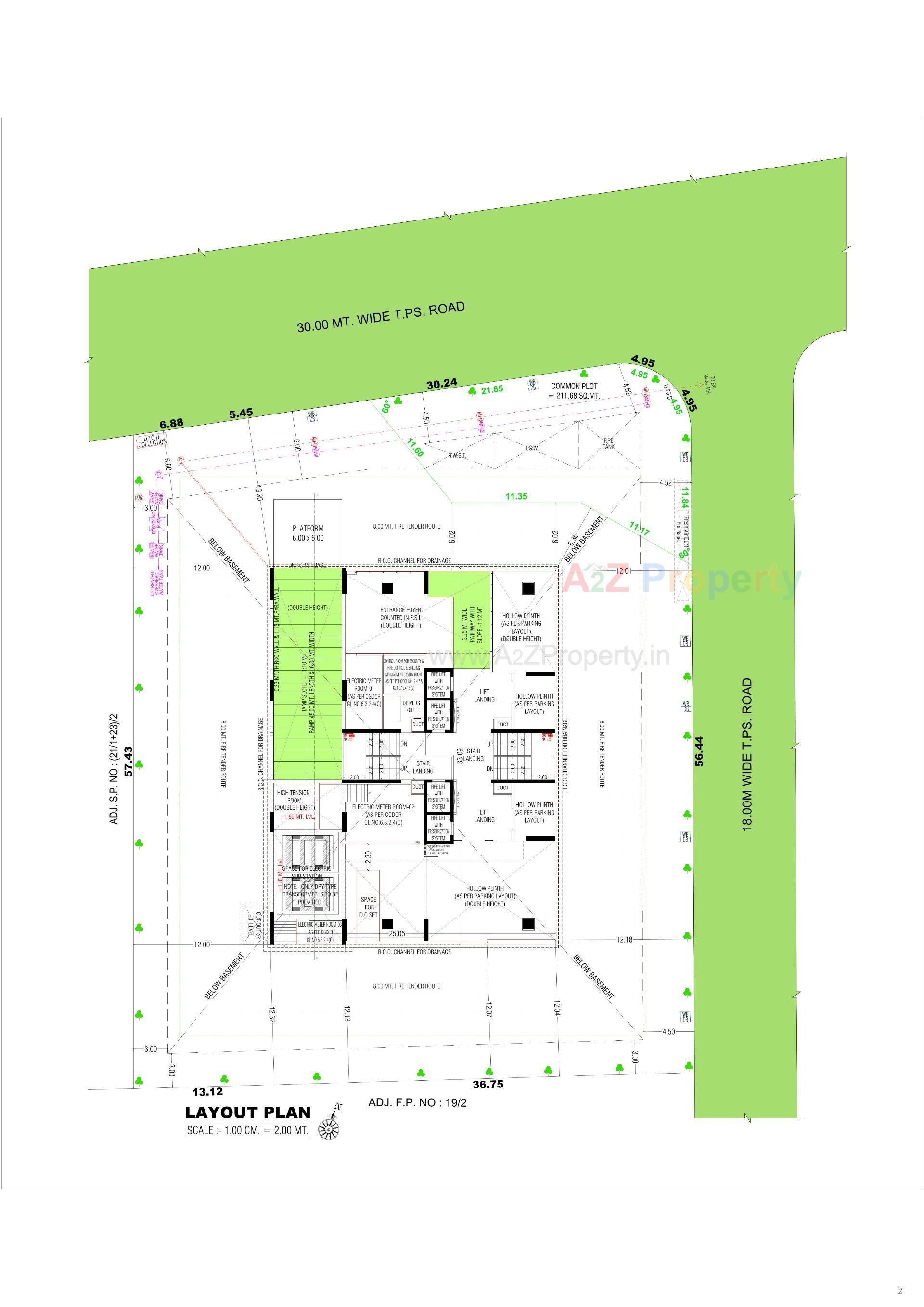 Layout of real estate project Z Luxuria located at Thaltej, Ahmedabad, Gujarat