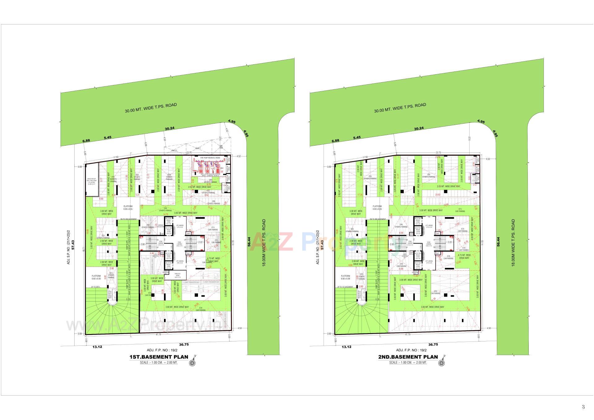 Layout of real estate project Z Luxuria located at Thaltej, Ahmedabad, Gujarat