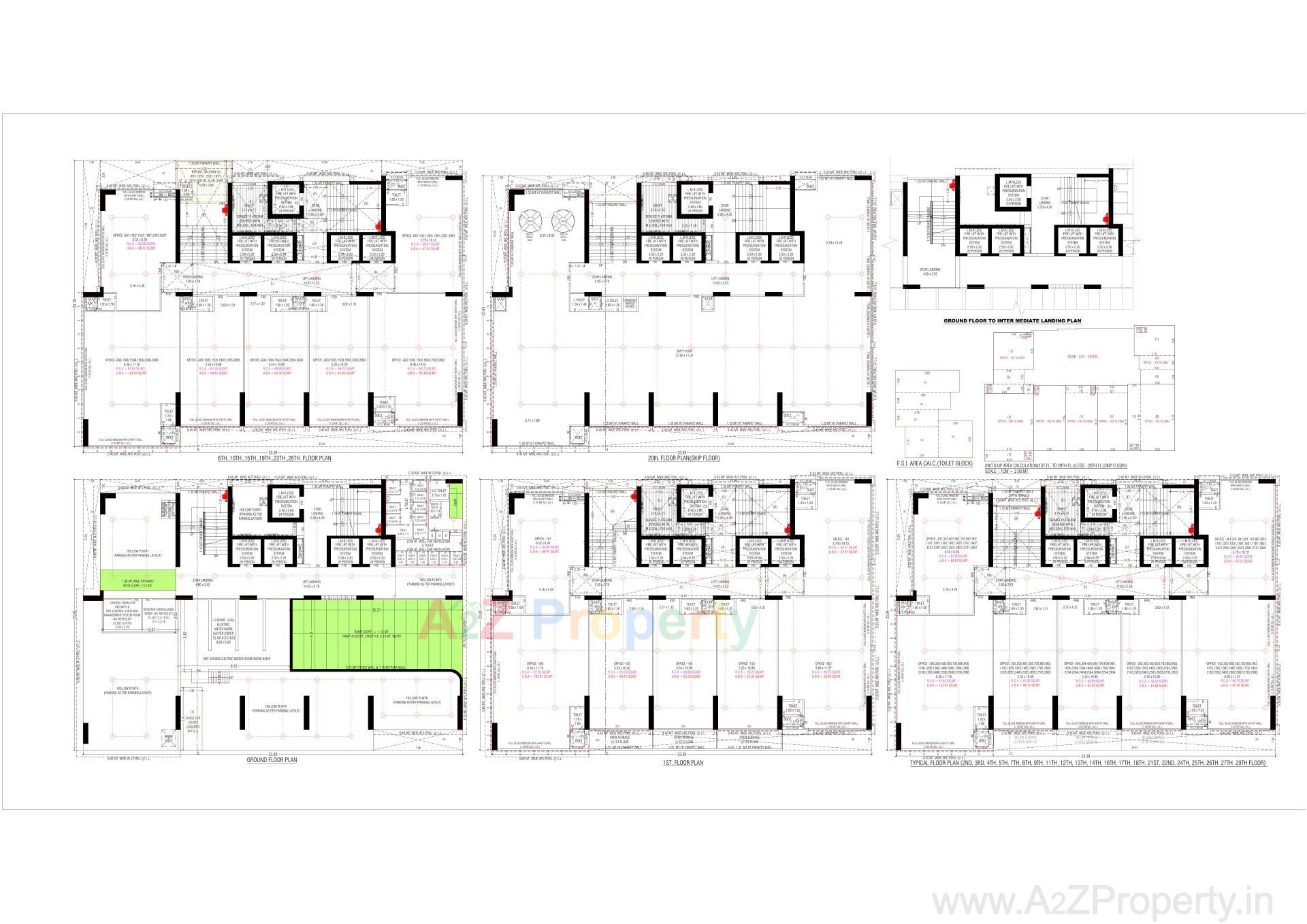 Layout of real estate project Z located at Thaltej, Ahmedabad, Gujarat