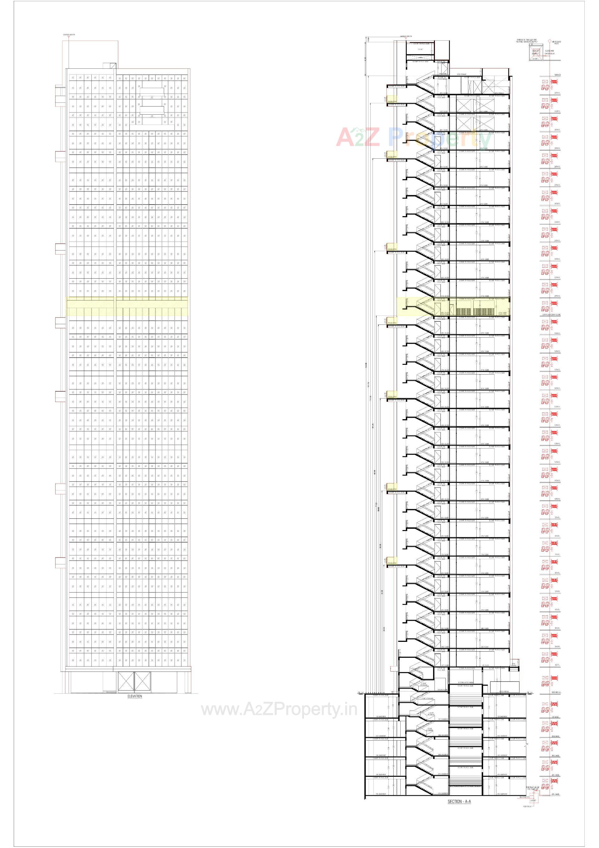 Layout of real estate project Z located at Thaltej, Ahmedabad, Gujarat