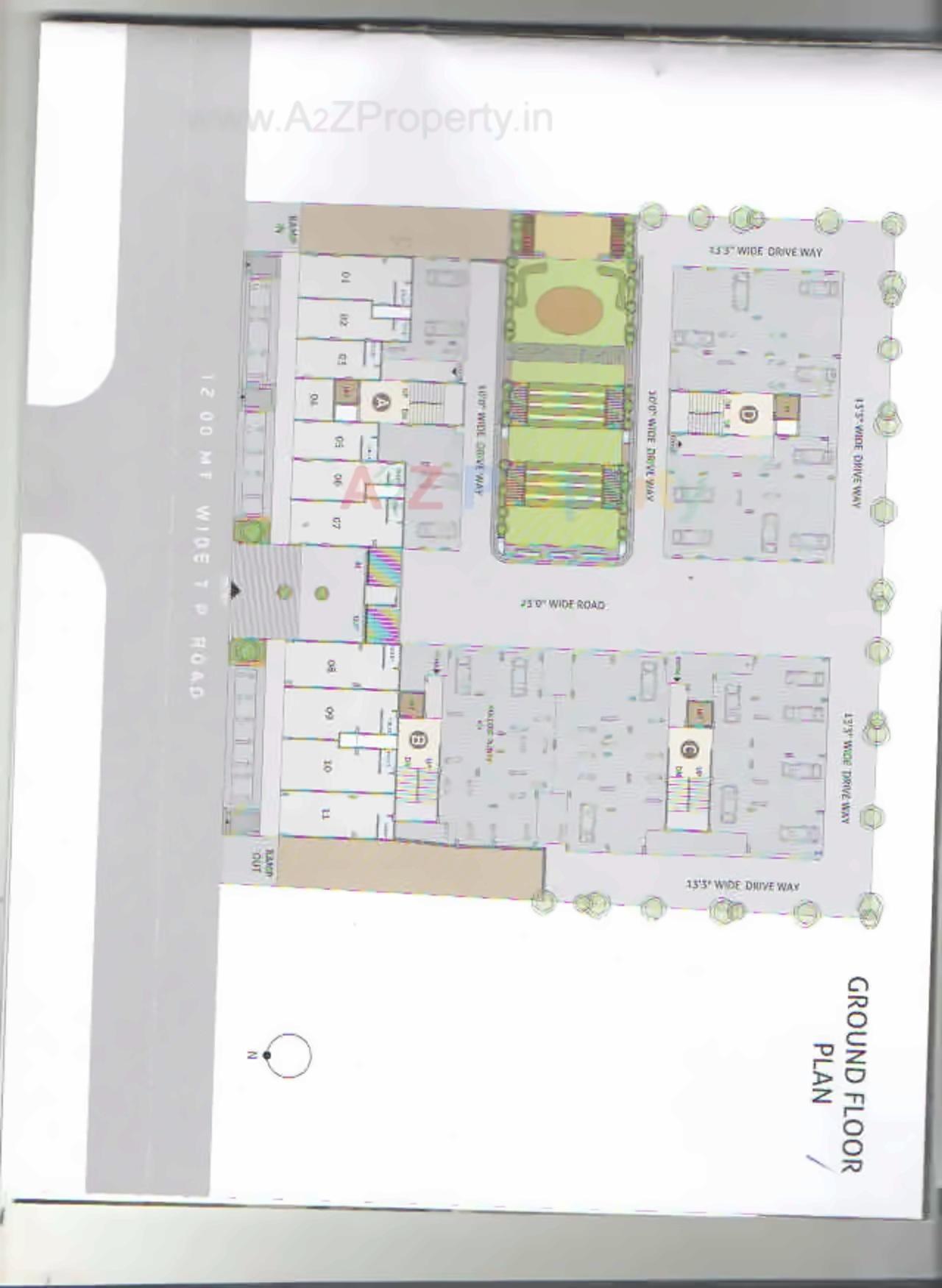 Layout of real estate project Zainab Avenue located at City, Ahmedabad, Gujarat