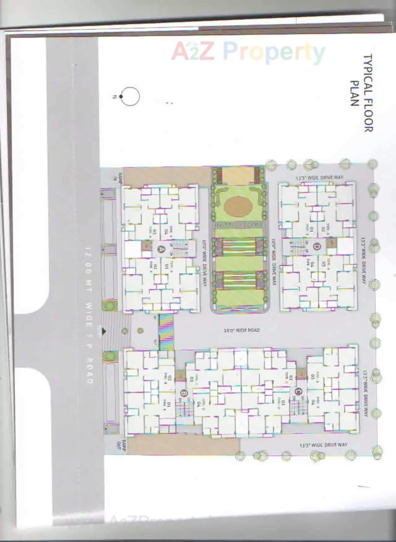Layout of real estate project Zainab Avenue located at City, Ahmedabad, Gujarat