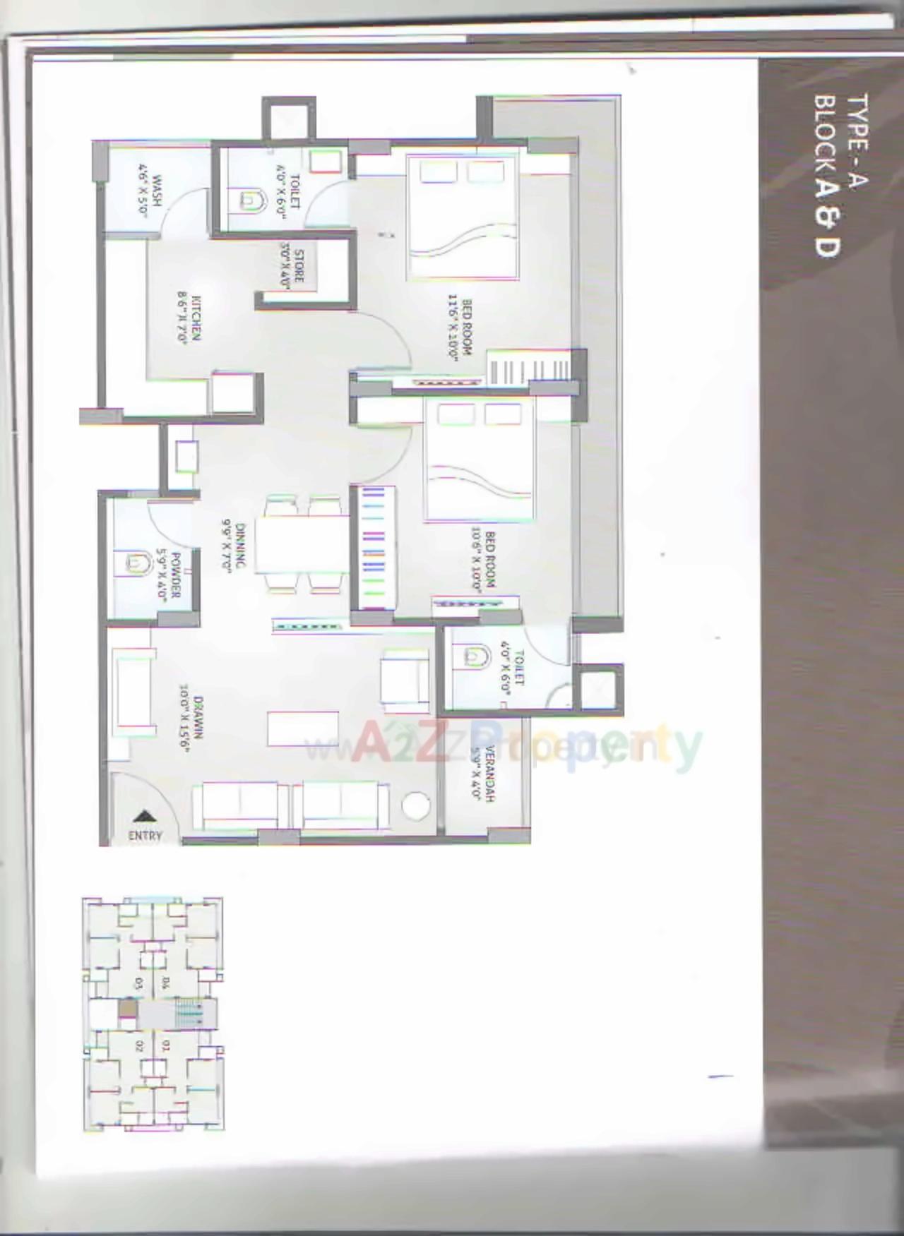 Layout of real estate project Zainab Avenue located at City, Ahmedabad, Gujarat