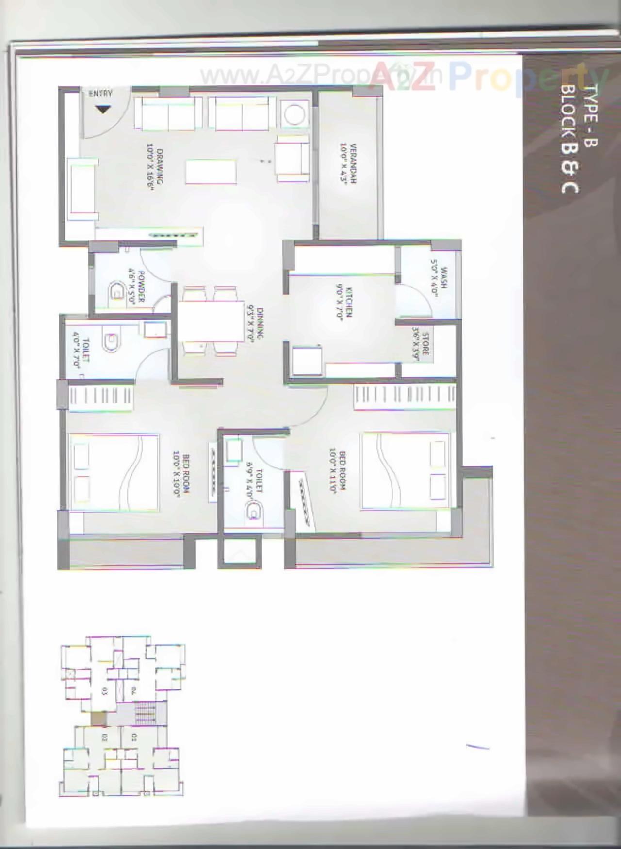 Layout of real estate project Zainab Avenue located at City, Ahmedabad, Gujarat