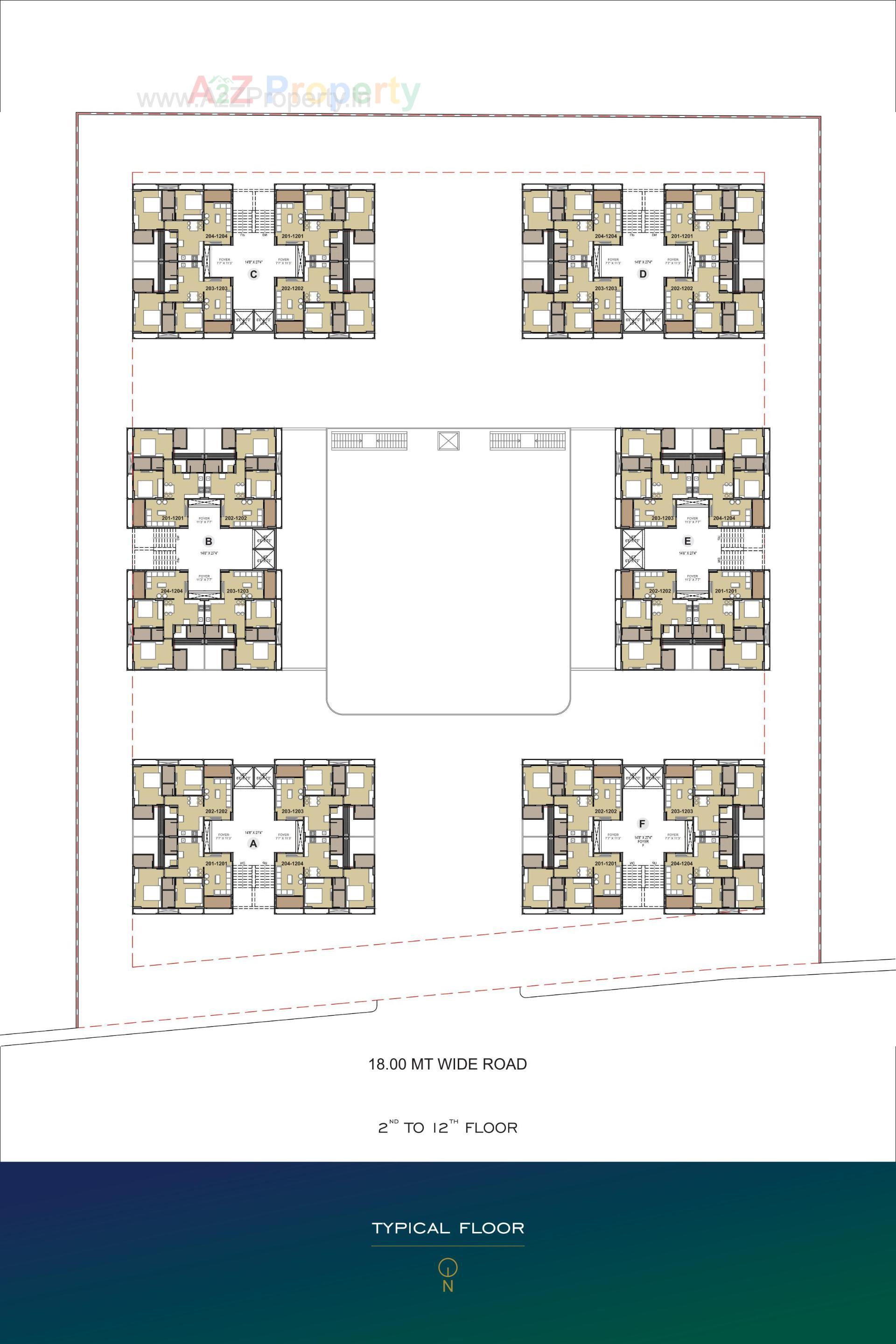 Layout of real estate project Zainab Highland located at Sarkhej, Ahmedabad, Gujarat