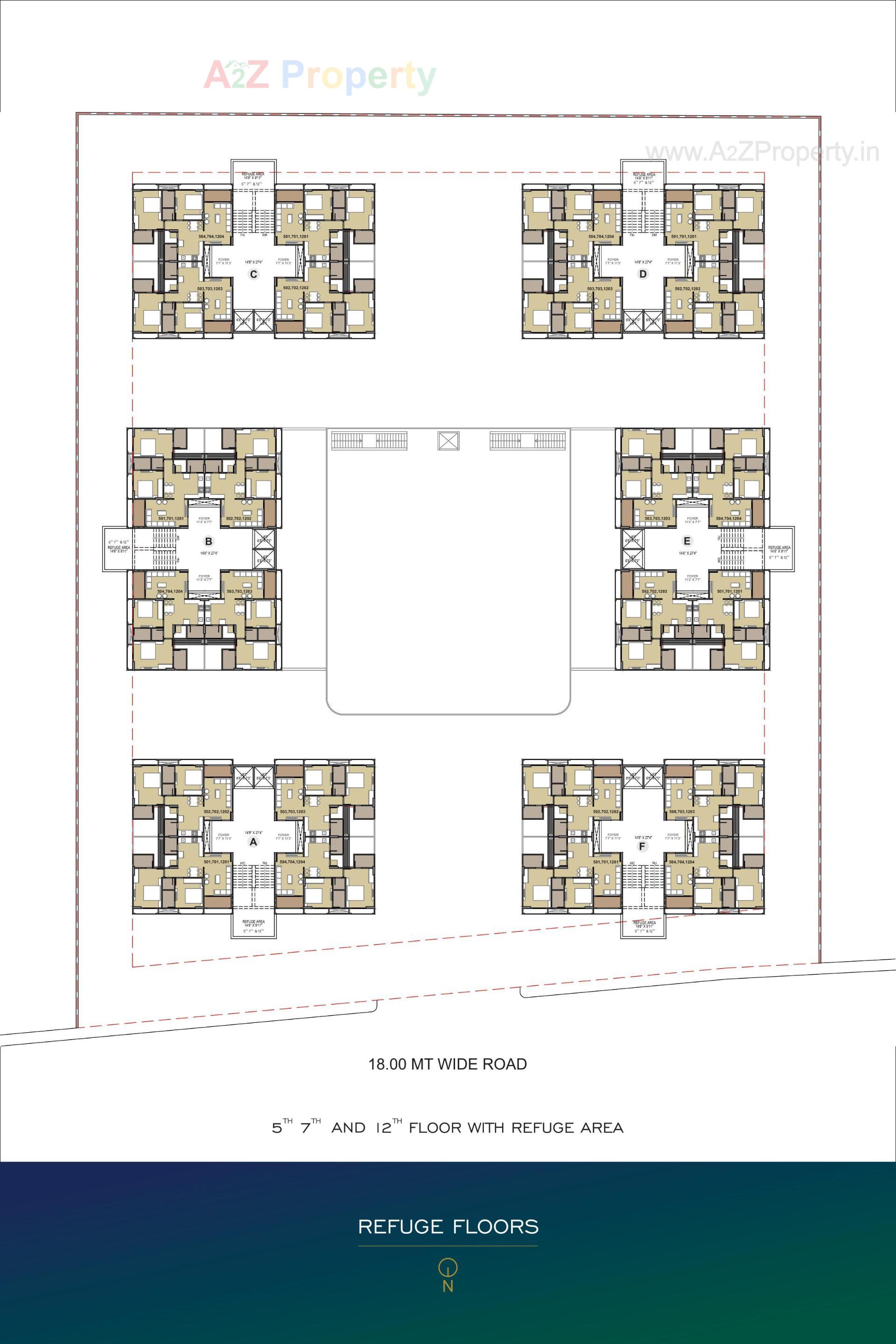 Layout of real estate project Zainab Highland located at Sarkhej, Ahmedabad, Gujarat