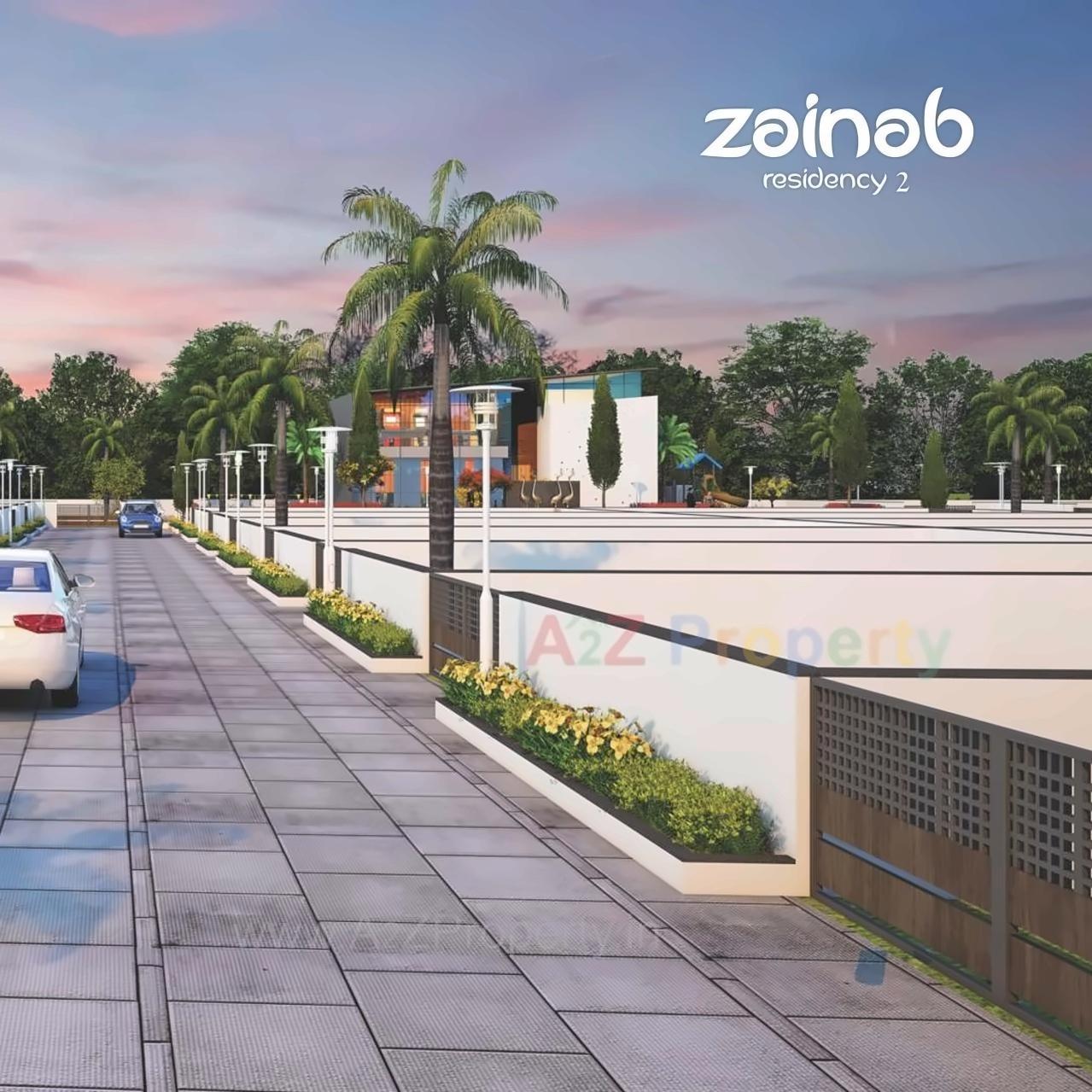 3D Elevation of real estate project Zainab Residency located at Sarkhej, Ahmedabad, Gujarat