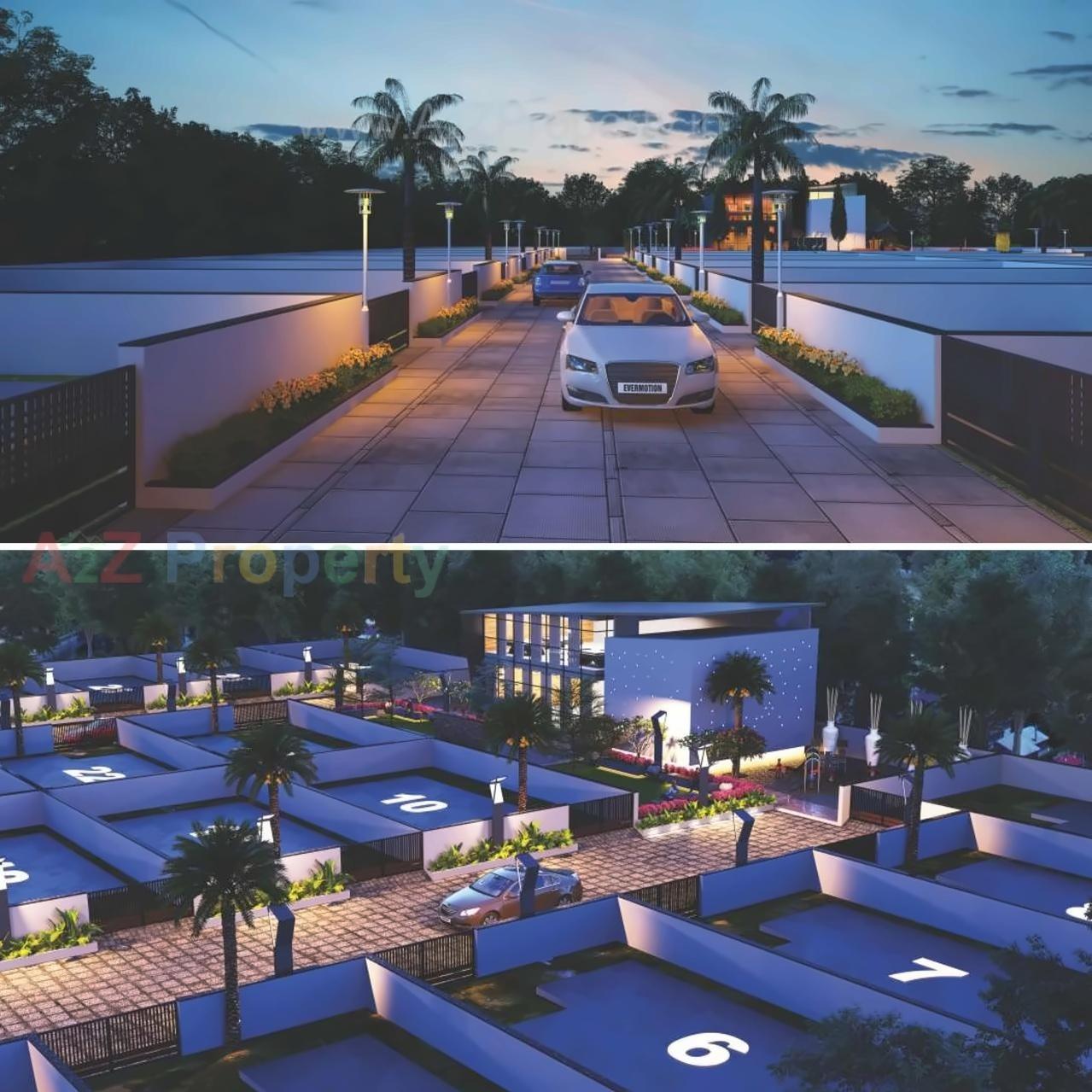 3D Elevation of real estate project Zainab Residency located at Sarkhej, Ahmedabad, Gujarat