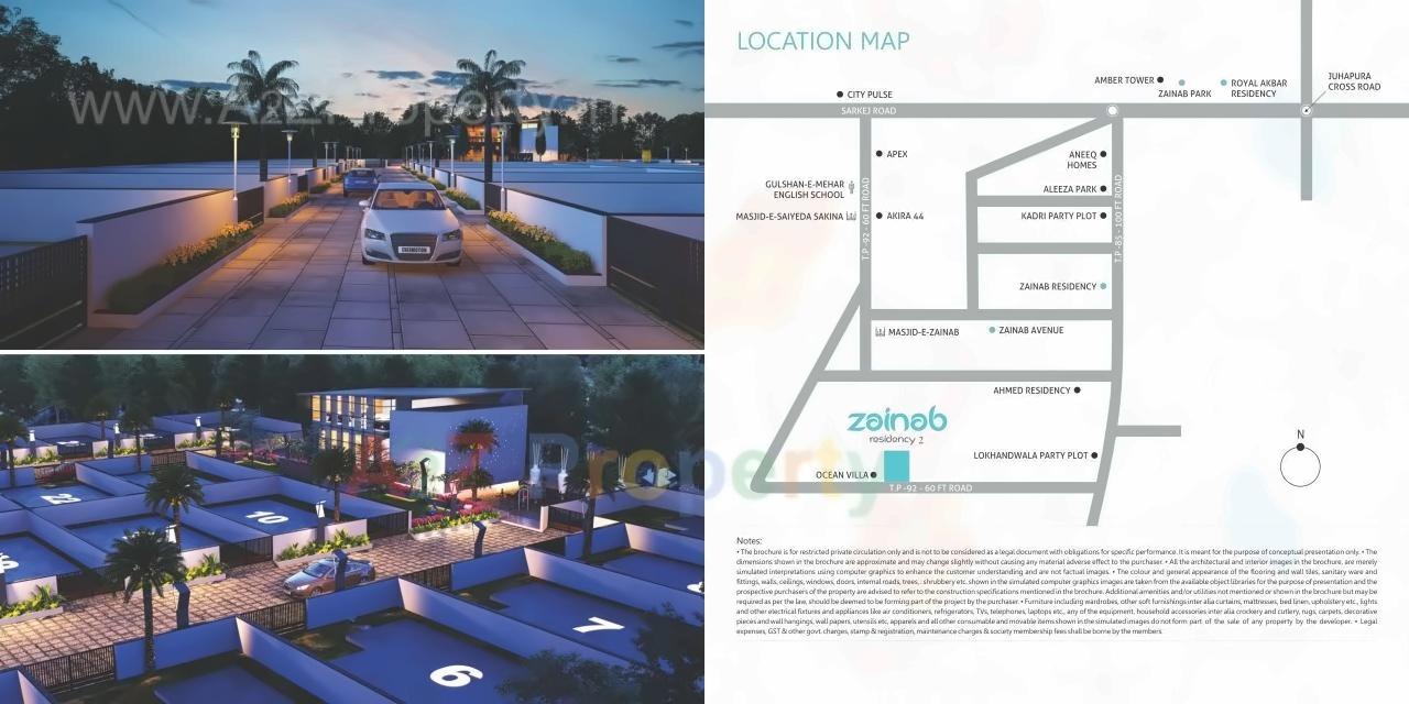  of real estate project Zainab Residency located at Sarkhej, Ahmedabad, Gujarat