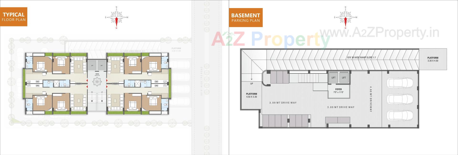 Layout of real estate project Zankar Residency located at Chandkheda, Ahmedabad, Gujarat