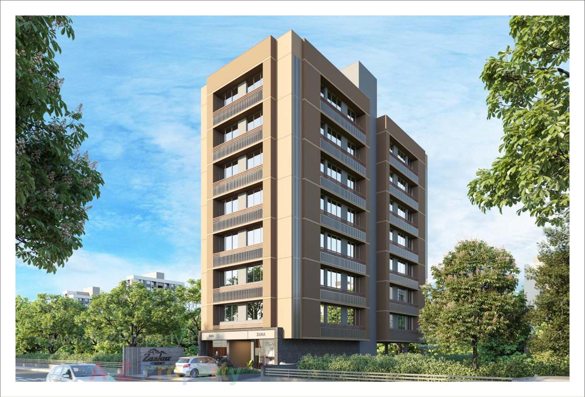 3D Elevation of real estate project Zankar Residency located at Chandkheda, Ahmedabad, Gujarat