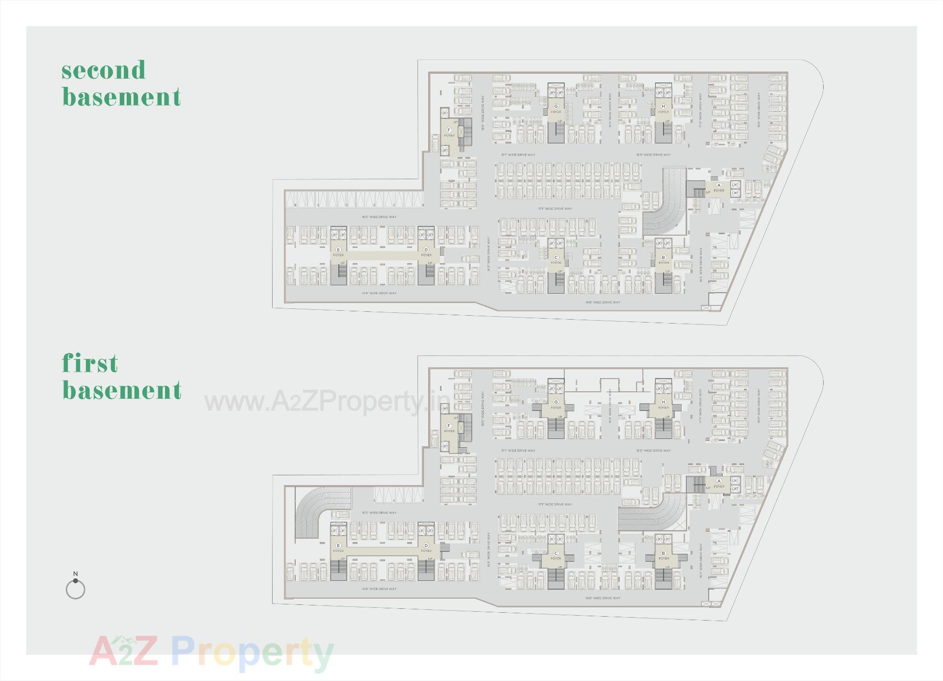 Layout of real estate project Zaveri Greens located at Ghuma, Ahmedabad, Gujarat