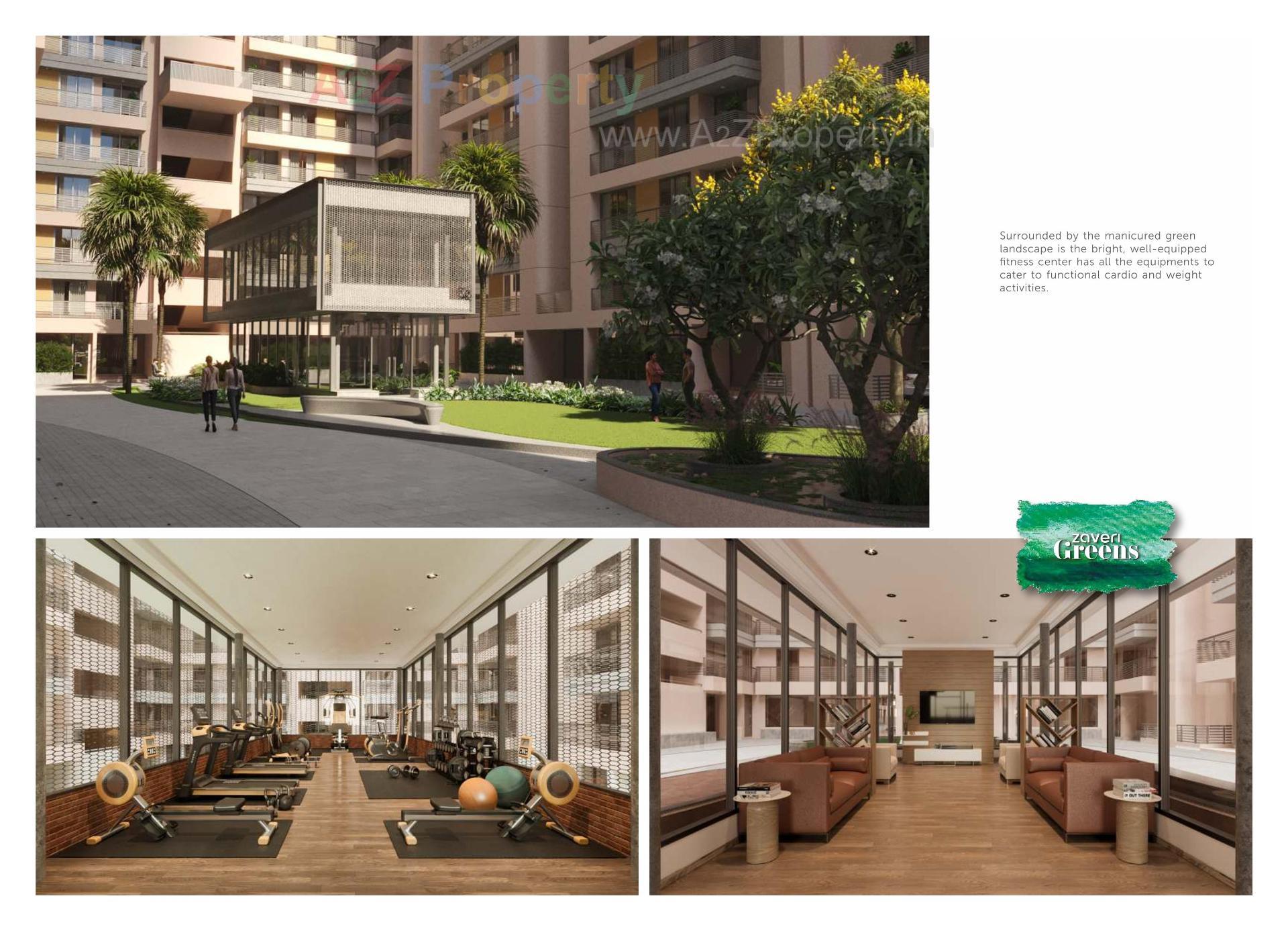 3D Elevation of real estate project Zaveri Greens located at Ghuma, Ahmedabad, Gujarat