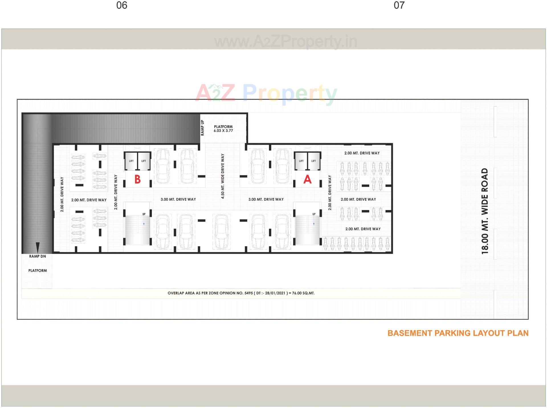Layout of real estate project Zeon located at Nikol, Ahmedabad, Gujarat