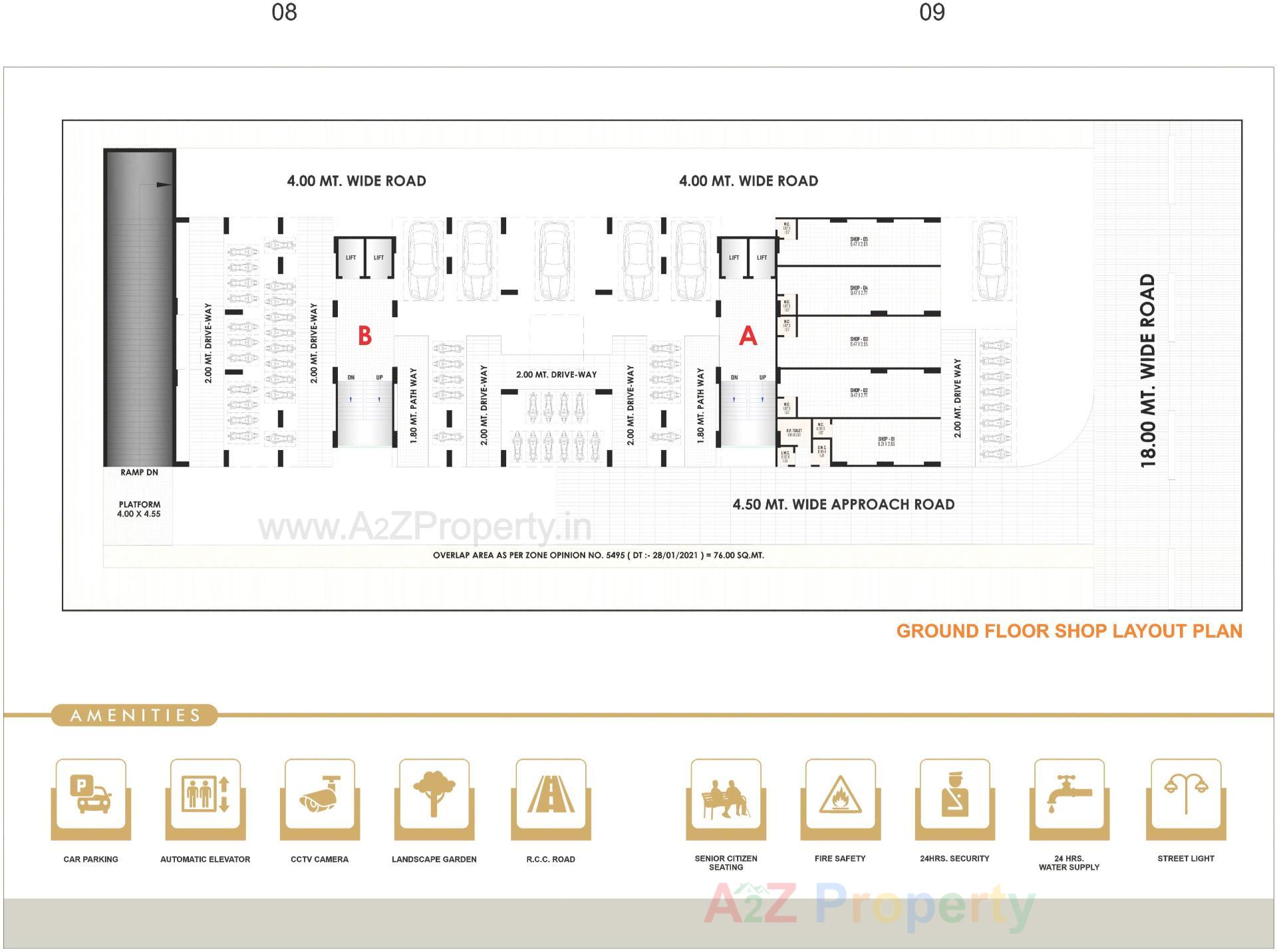 Layout of real estate project Zeon located at Nikol, Ahmedabad, Gujarat