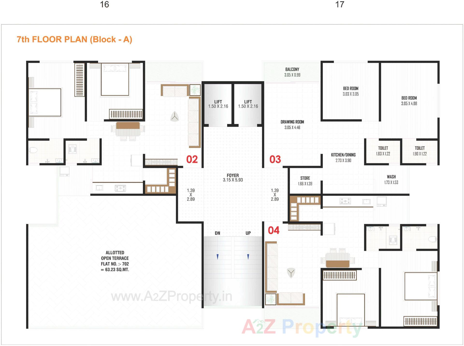 Layout of real estate project Zeon located at Nikol, Ahmedabad, Gujarat