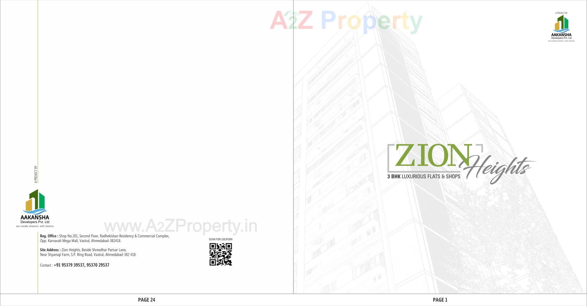  of real estate project Zion Heights located at Vastral, Ahmedabad, Gujarat