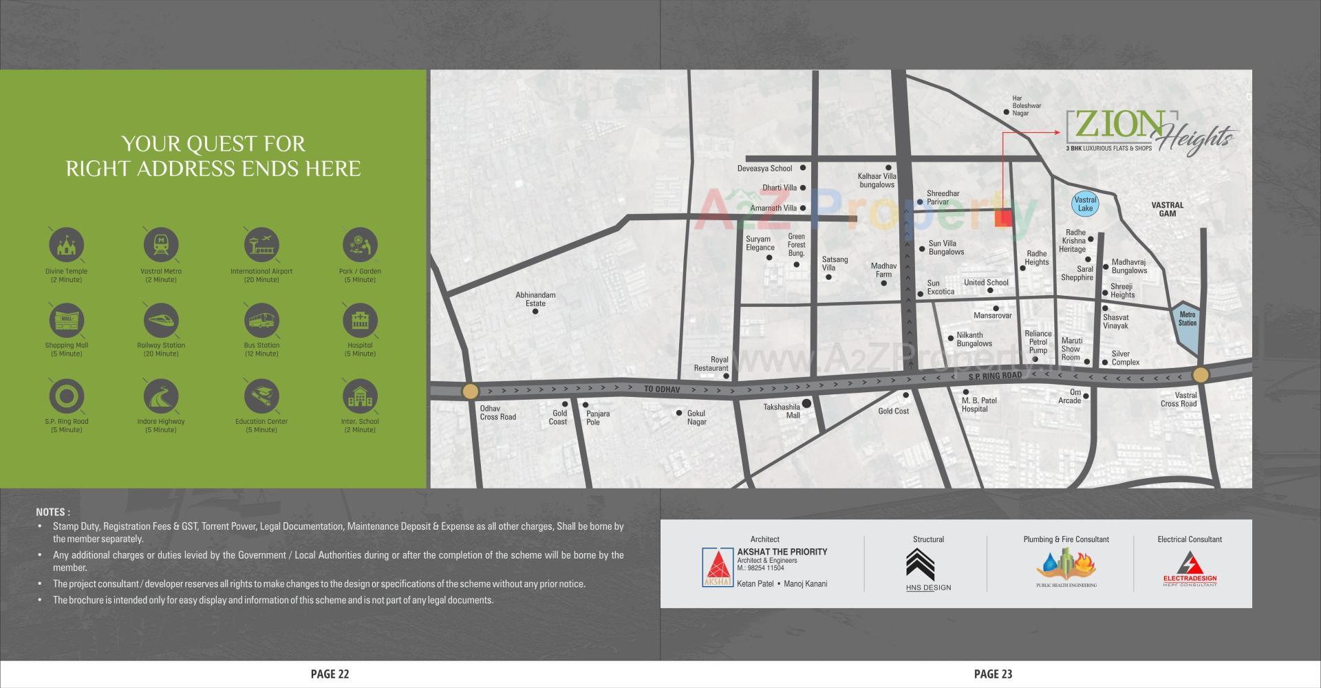  of real estate project Zion Heights located at Vastral, Ahmedabad, Gujarat