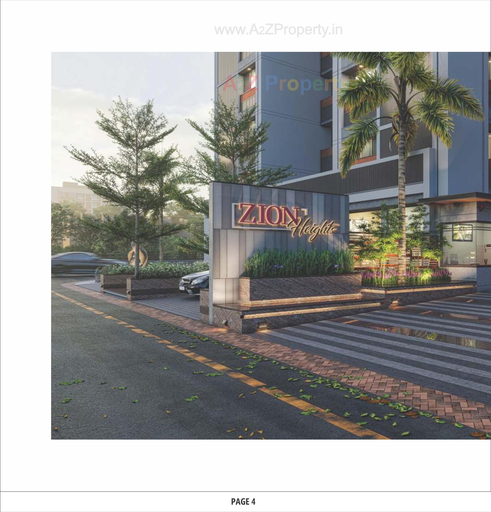 3D Elevation of real estate project Zion Heights located at Vastral, Ahmedabad, Gujarat