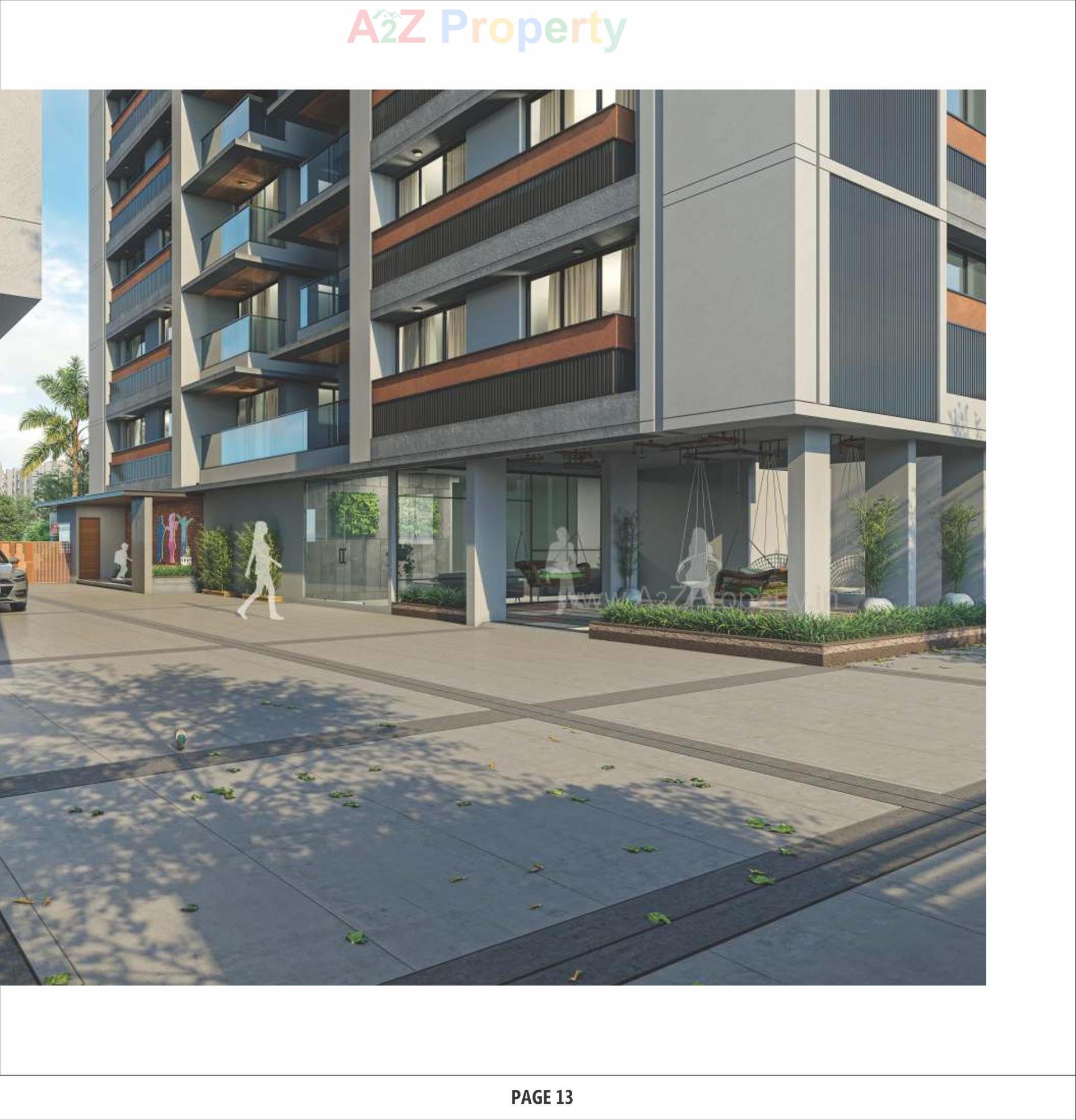 3D Elevation of real estate project Zion Heights located at Vastral, Ahmedabad, Gujarat