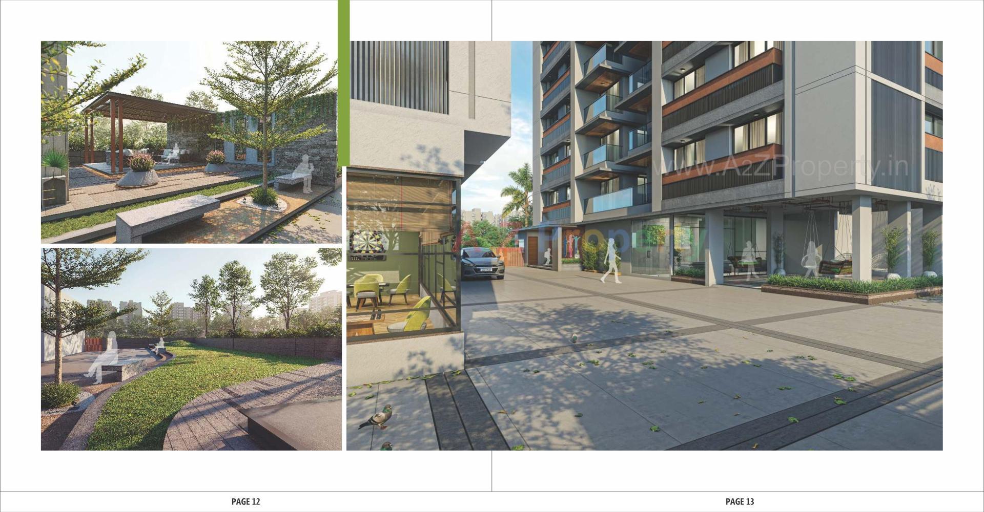 3D Elevation of real estate project Zion Heights located at Vastral, Ahmedabad, Gujarat