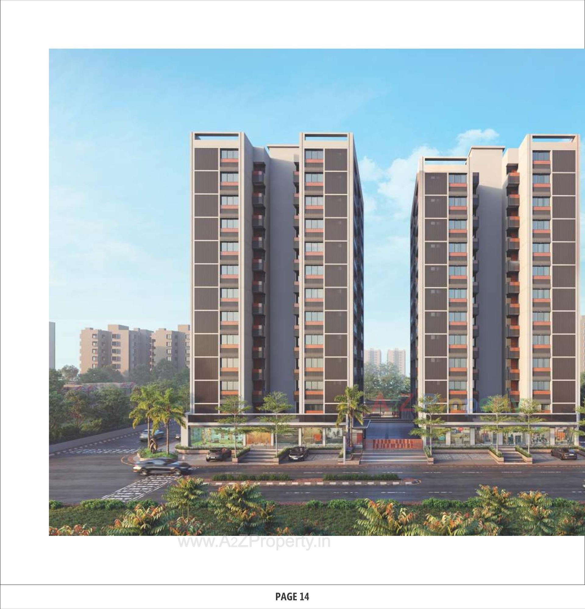 3D Elevation of real estate project Zion Heights located at Vastral, Ahmedabad, Gujarat