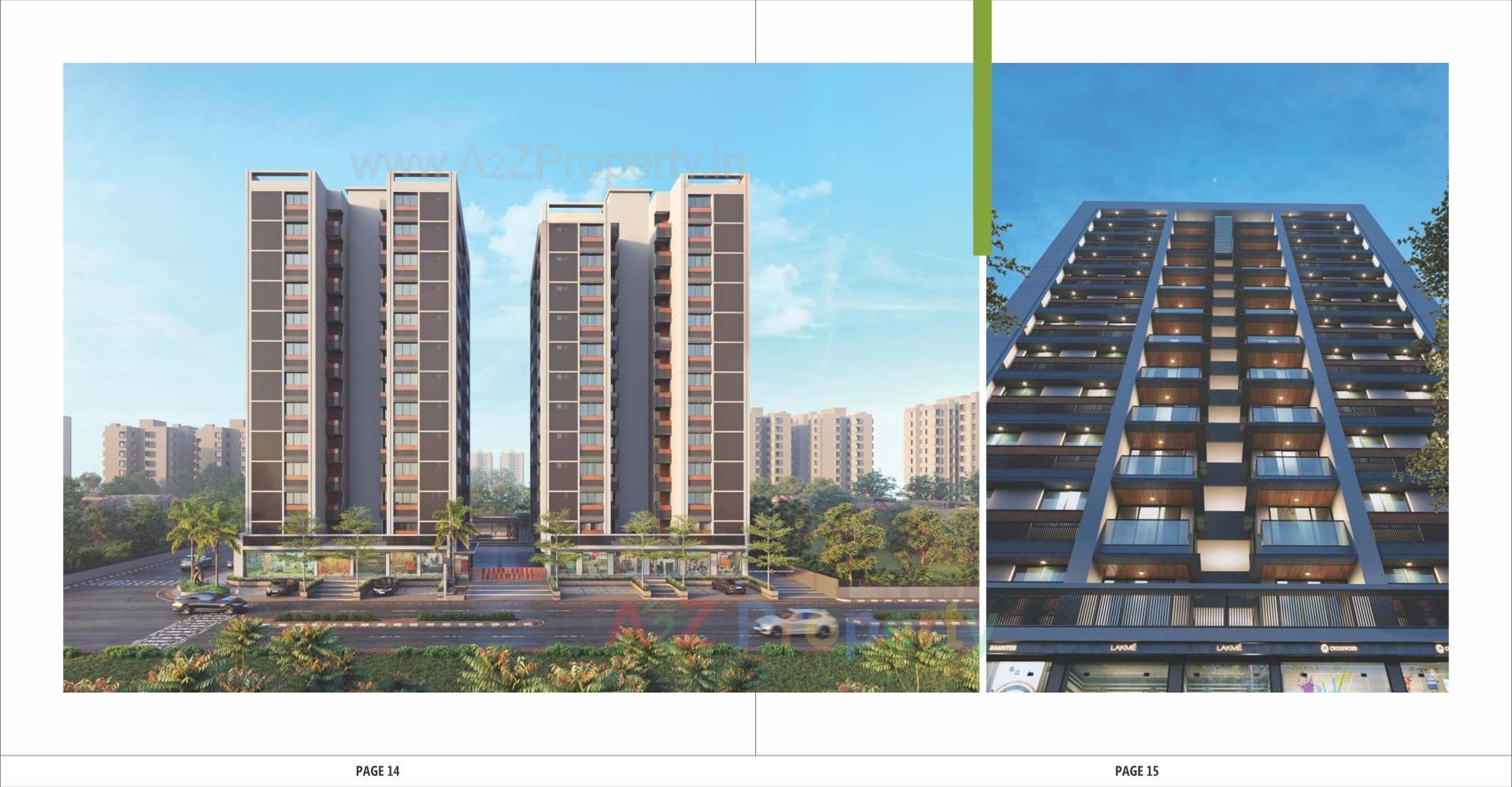 3D Elevation of real estate project Zion Heights located at Vastral, Ahmedabad, Gujarat