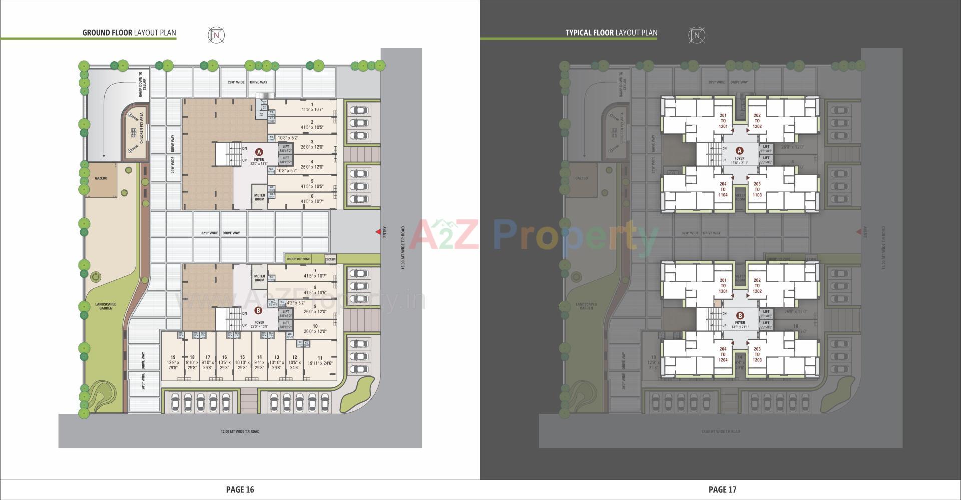 Layout of real estate project Zion Heights located at Vastral, Ahmedabad, Gujarat