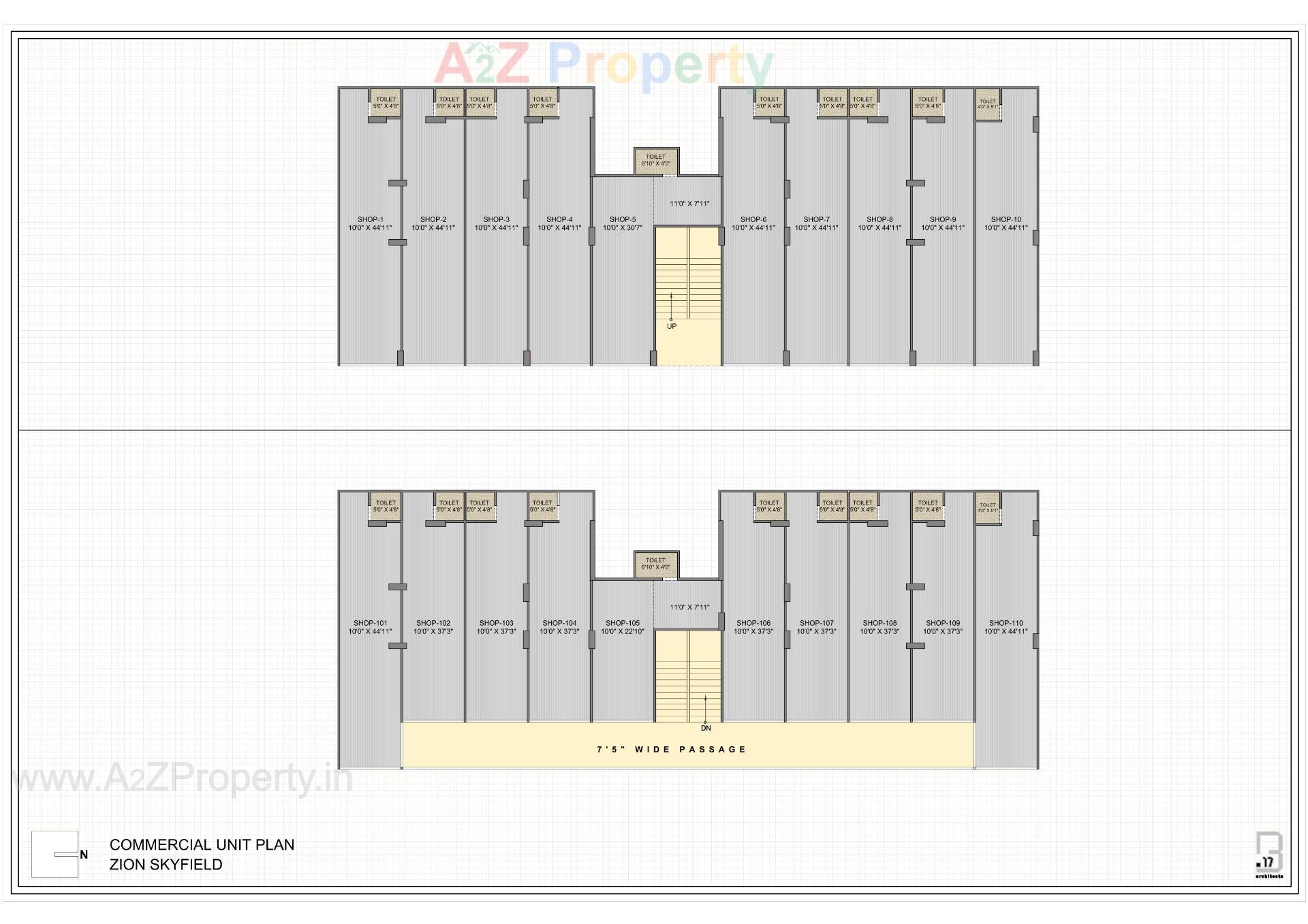Layout of real estate project Zion Skyfield located at Bopal, Ahmedabad, Gujarat