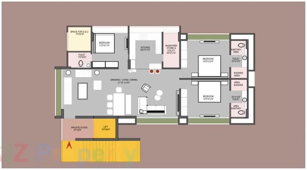 Layout of real estate project Zion Windfield located at Shilaj, Ahmedabad, Gujarat
