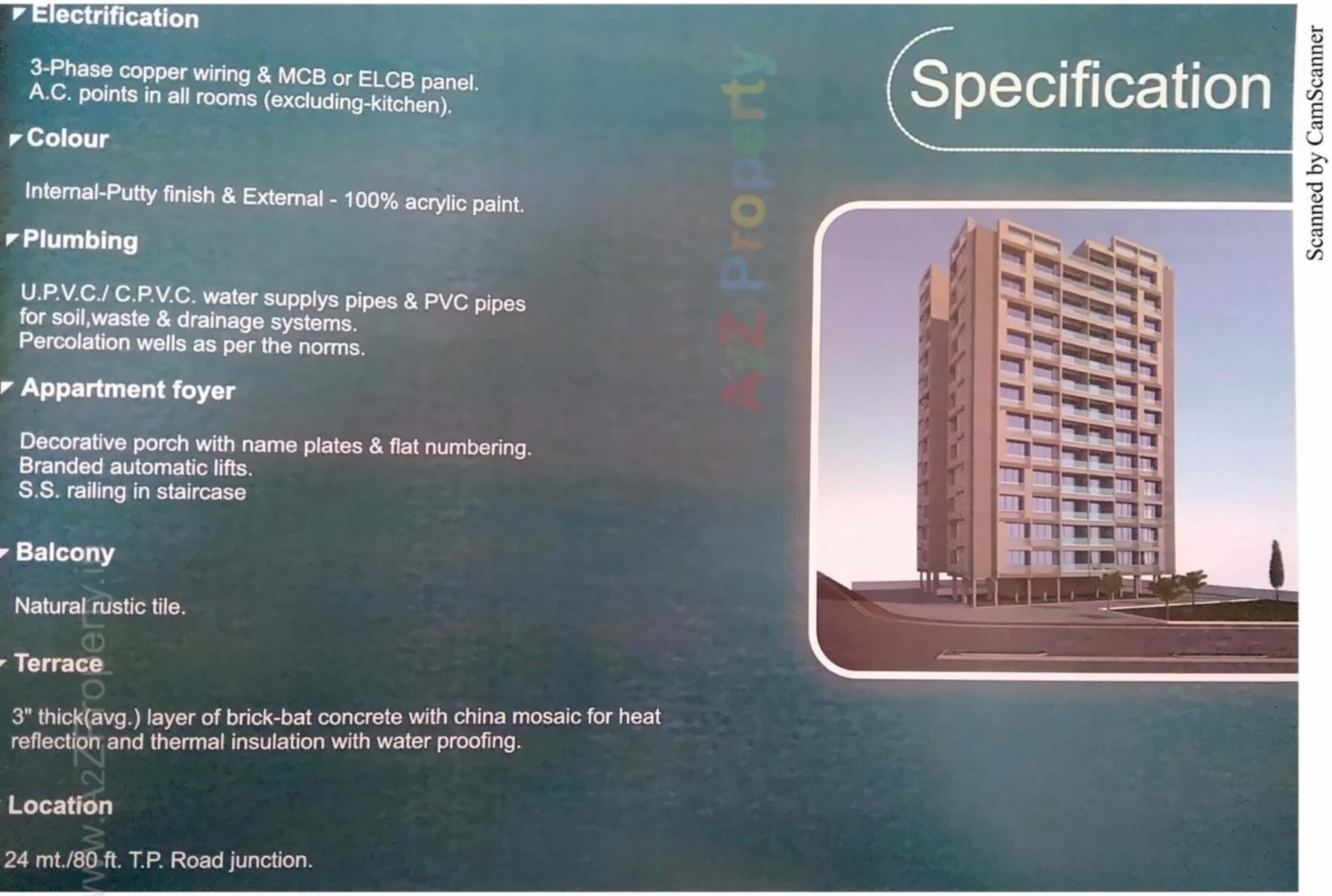  of real estate project Zircon Classic located at Koteshwar, Ahmedabad, Gujarat