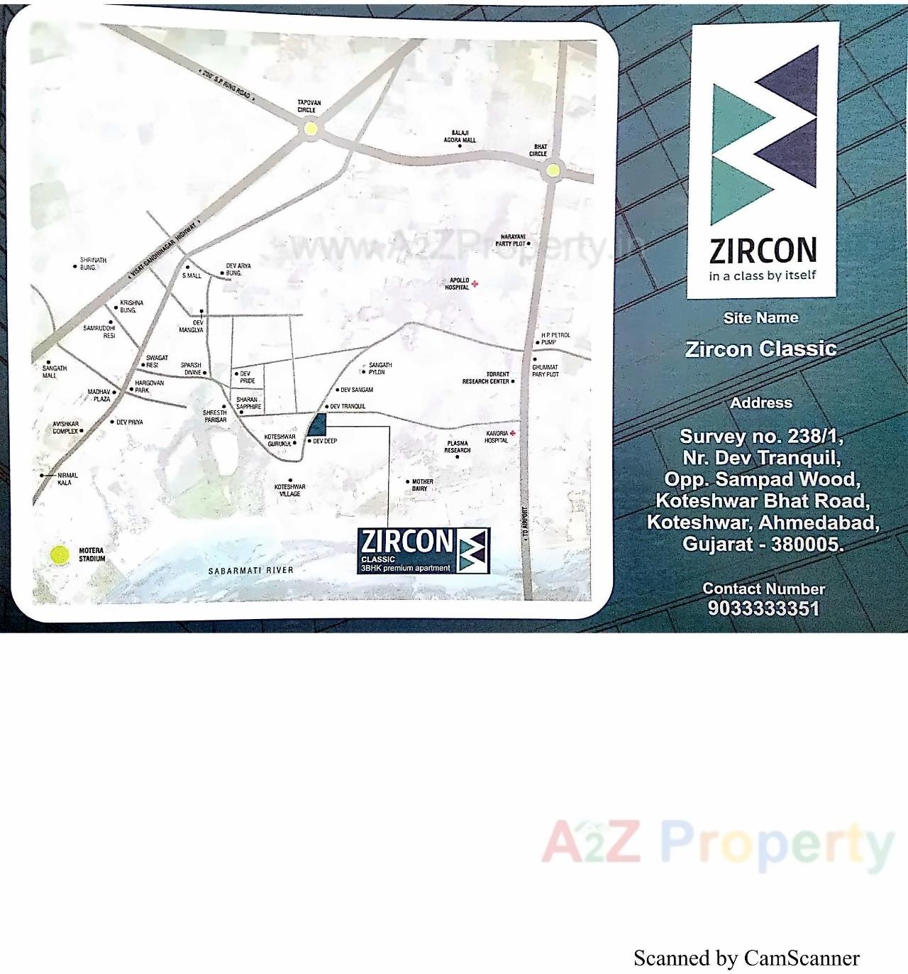  of real estate project Zircon Classic located at Koteshwar, Ahmedabad, Gujarat