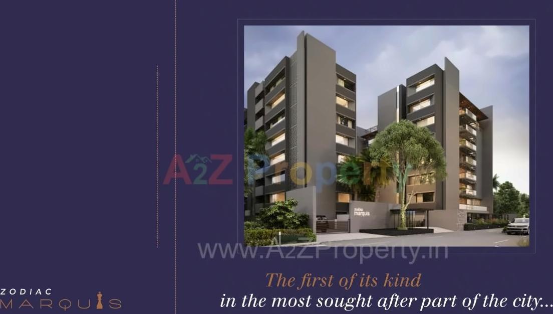 3D Elevation of real estate project Zodiac Marquis located at Bodakdev, Ahmedabad, Gujarat