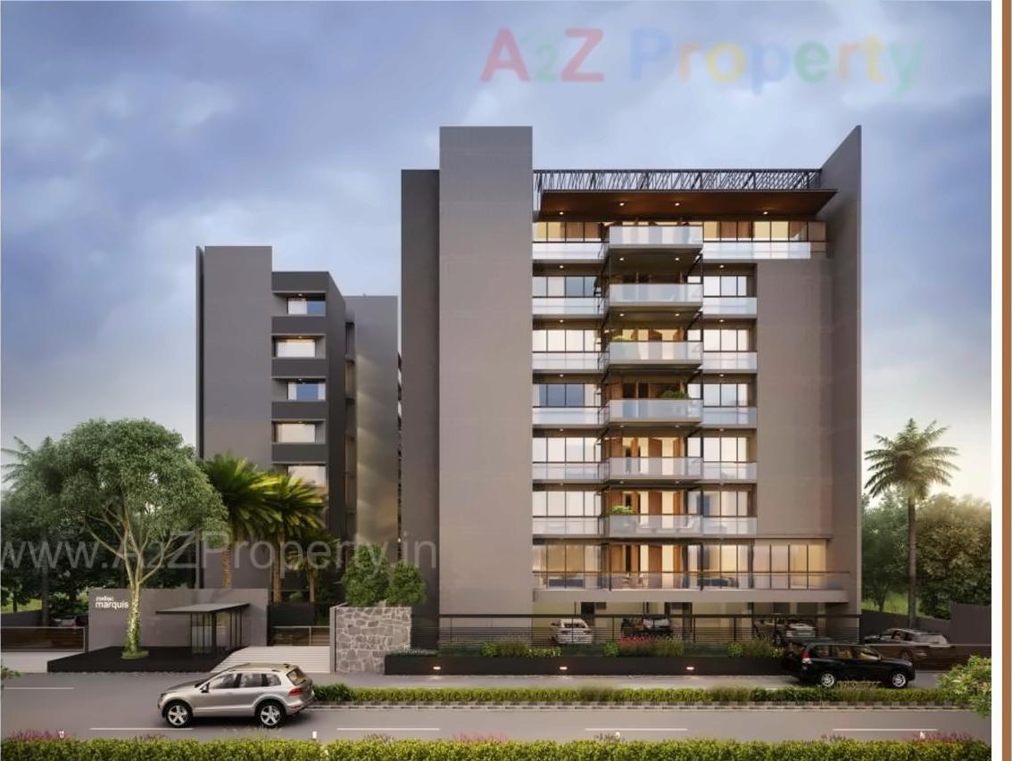 3D Elevation of real estate project Zodiac Marquis located at Bodakdev, Ahmedabad, Gujarat