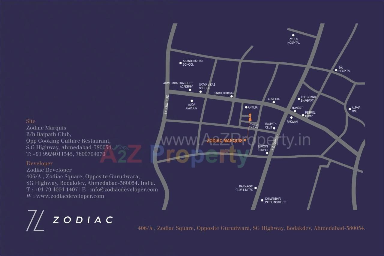  of real estate project Zodiac Marquis located at Bodakdev, Ahmedabad, Gujarat