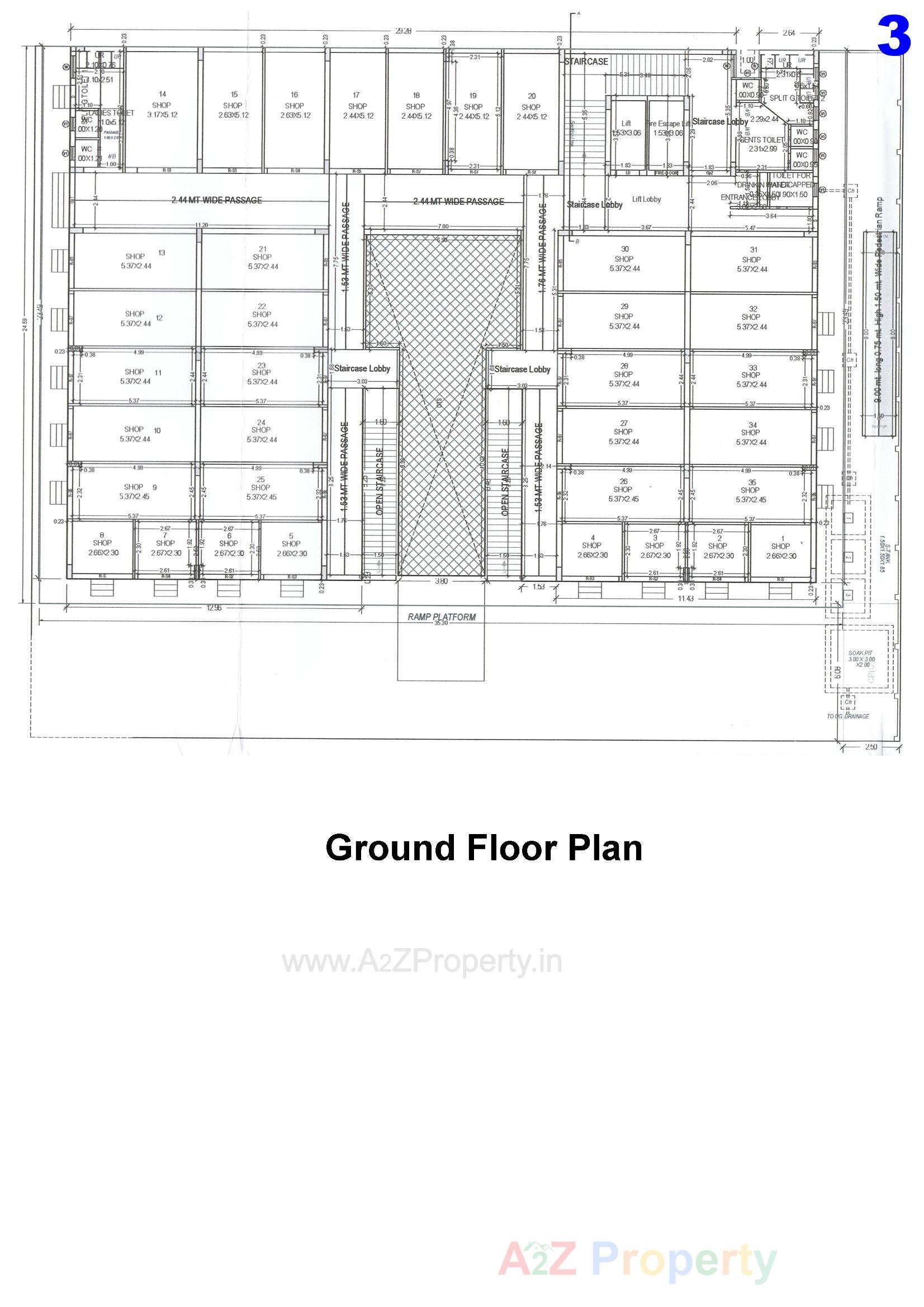Layout of real estate project Param Heights located at Amreli, Amreli, Gujarat