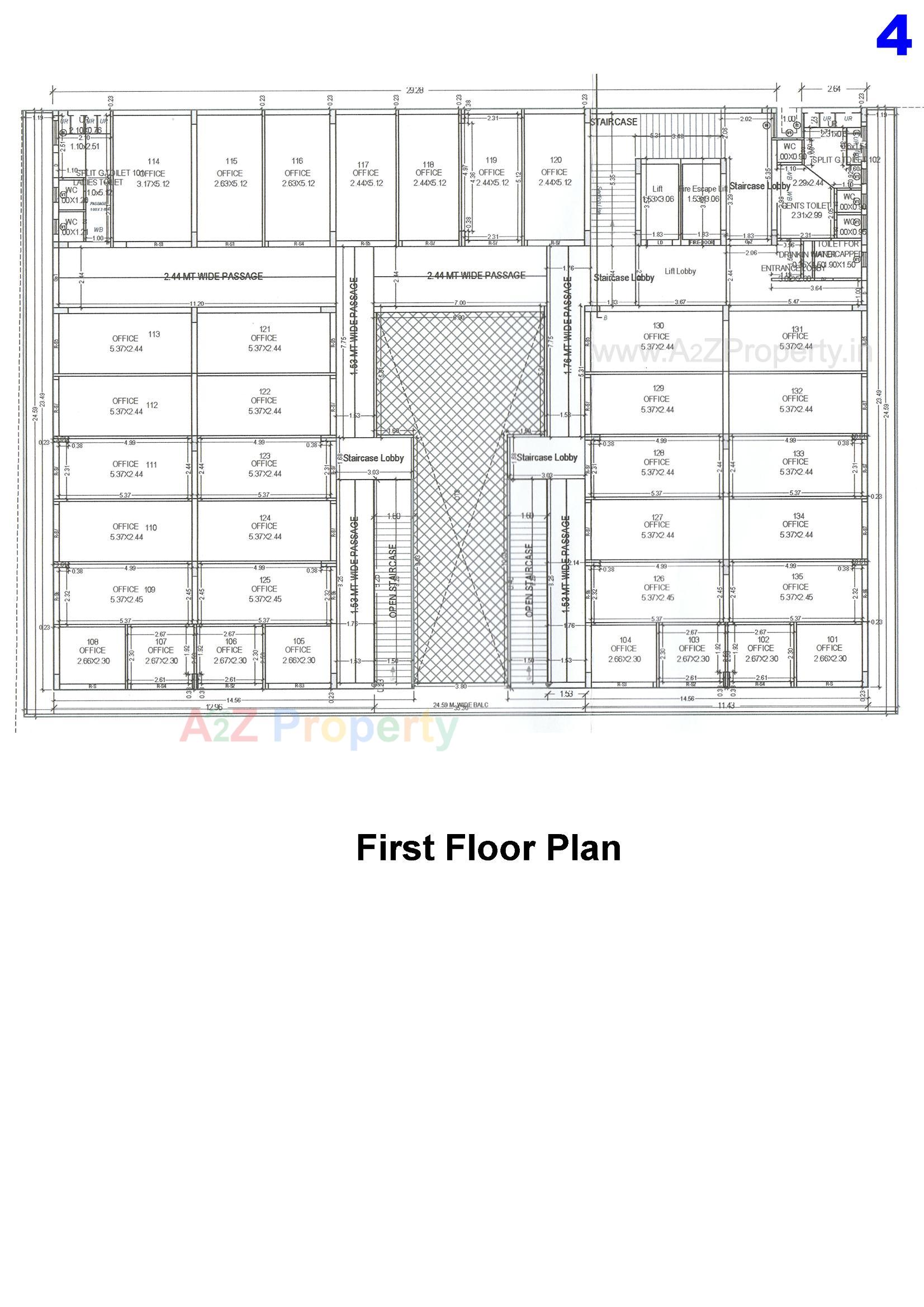 Layout of real estate project Param Heights located at Amreli, Amreli, Gujarat
