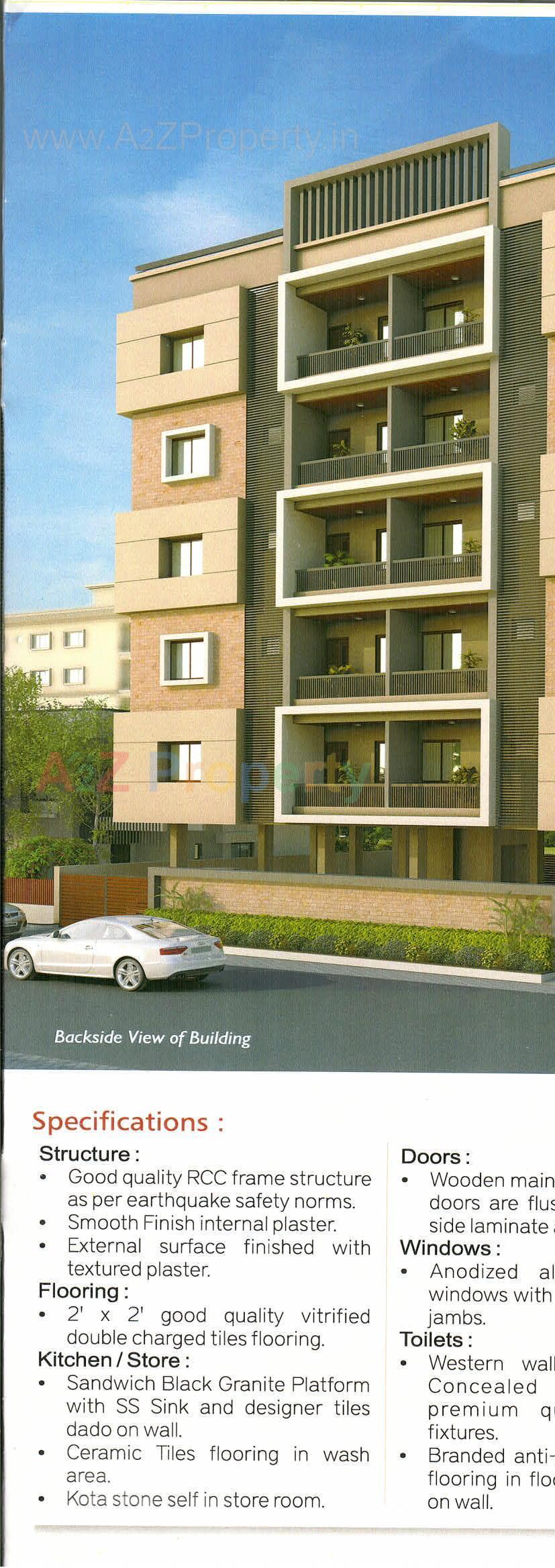 3D Elevation of real estate project Aadhya Lakeview located at Anand, Anand, Gujarat