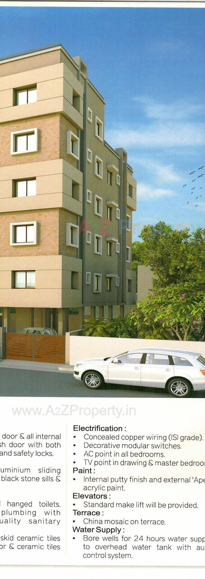 3D Elevation of real estate project Aadhya Lakeview located at Anand, Anand, Gujarat