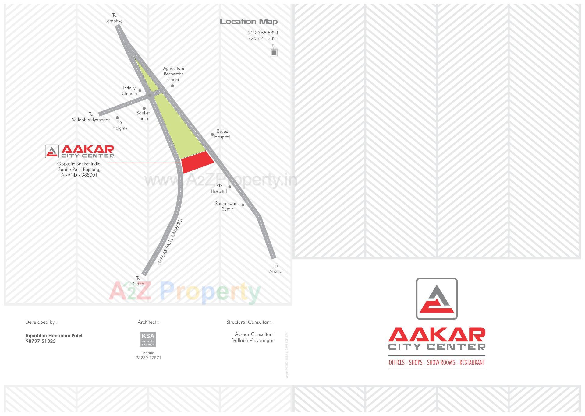  of real estate project Aakar City Center located at Anand, Anand, Gujarat