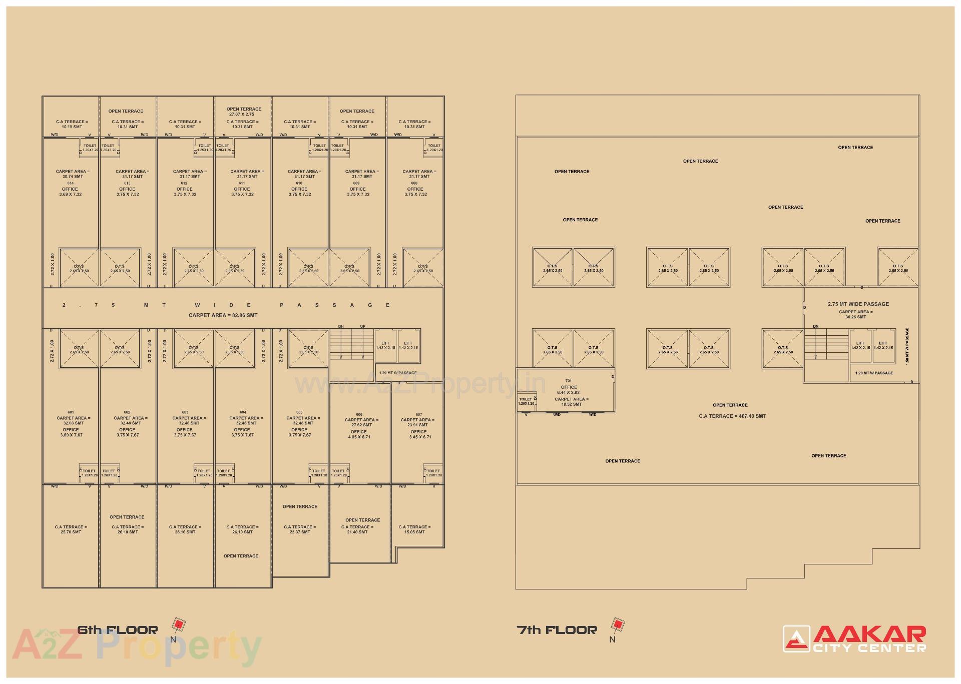 Layout of real estate project Aakar City Center located at Anand, Anand, Gujarat