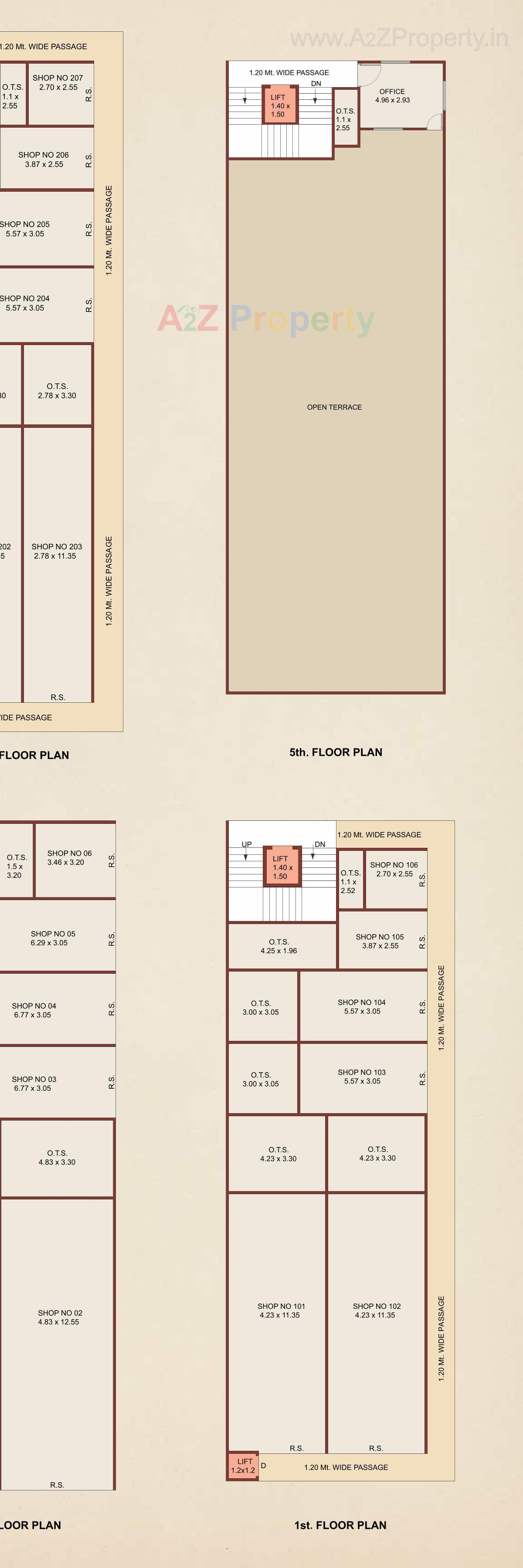 Layout of real estate project Aakruti Business Hub located at Nagar, Anand, Gujarat