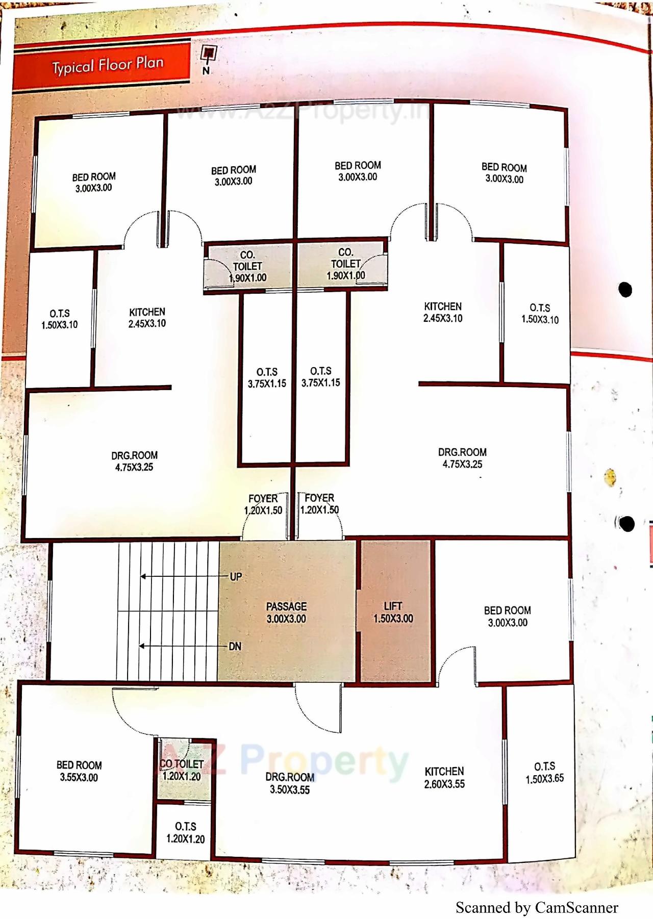 Layout of real estate project Aastha Vatika located at Vallabh-vidhyanagar, Anand, Gujarat